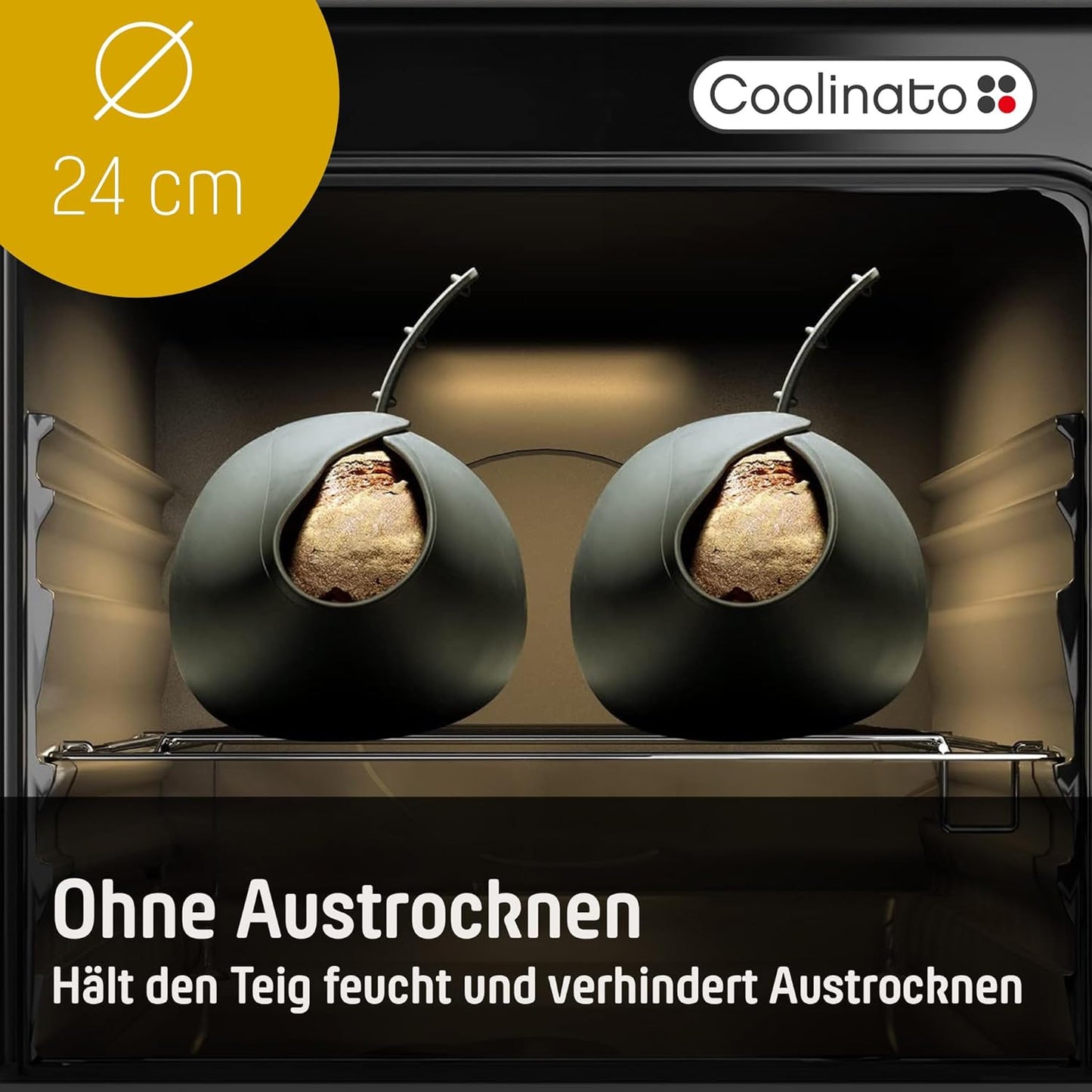 2er-Set 3-in-1 Silikon-Backform, Grau 2er Set