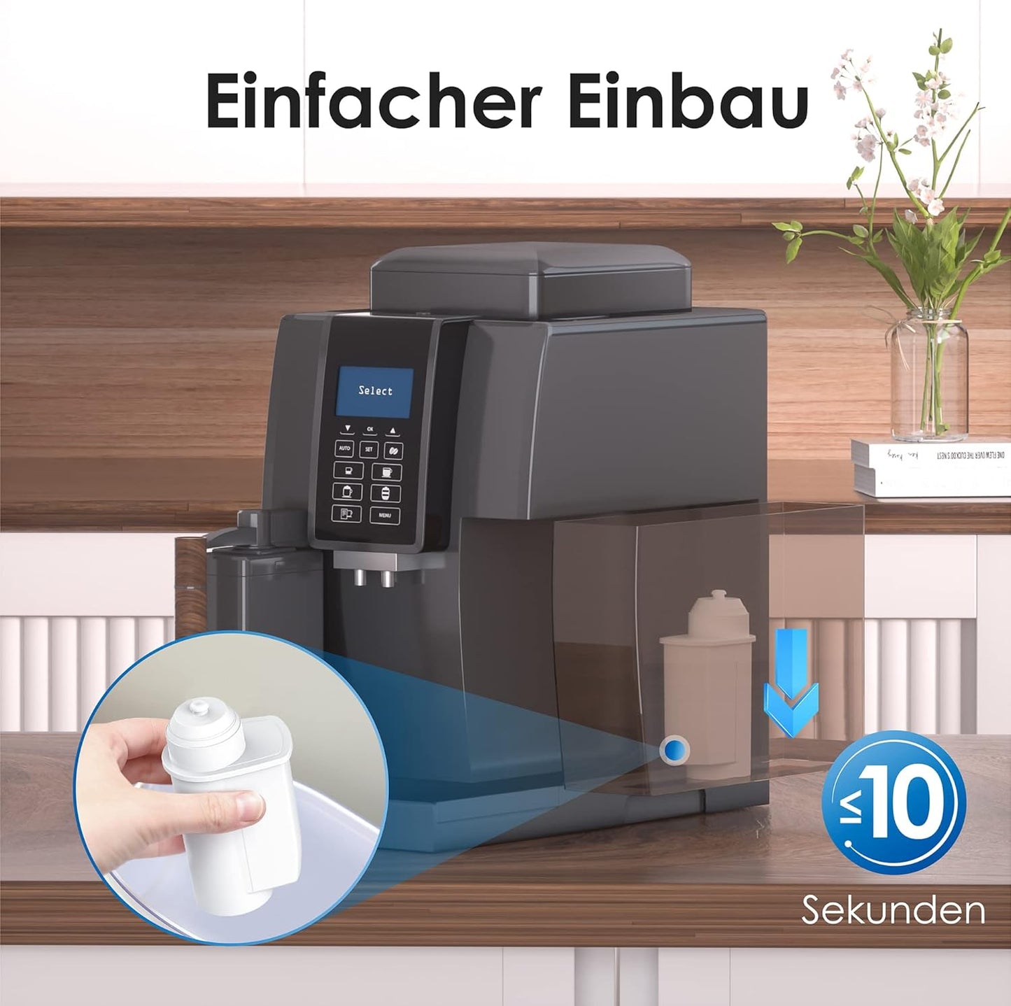 Ersatzwasserfilter für Siemens EQ Series (12 Stück), 12 Stück (1er Pack)