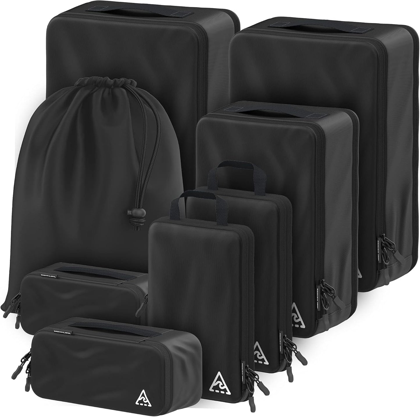 Packungswürfel-Set, Schwarz 8-piece