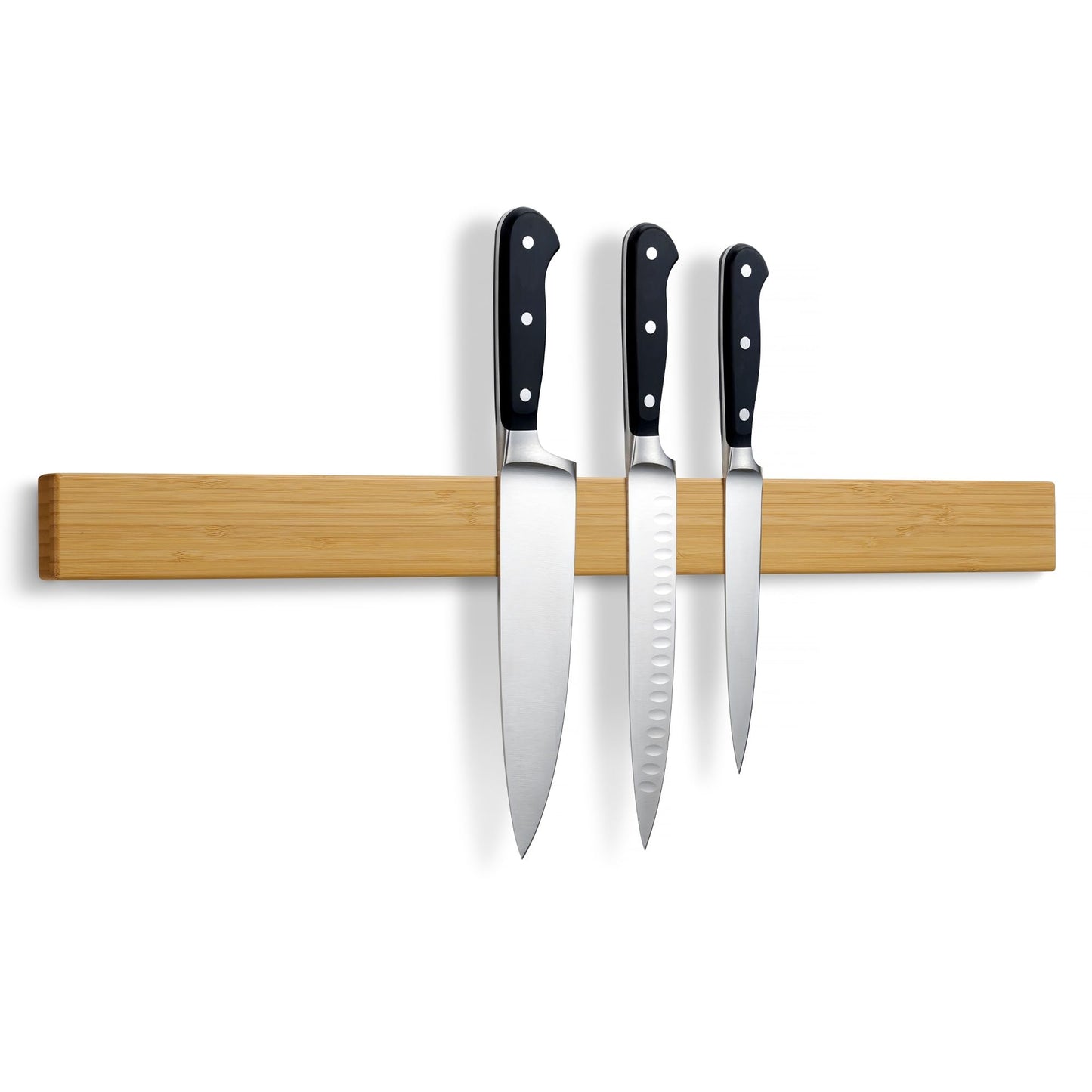Selbstklebende Magnetleiste für Messer, Bambus 60 cm / 24″