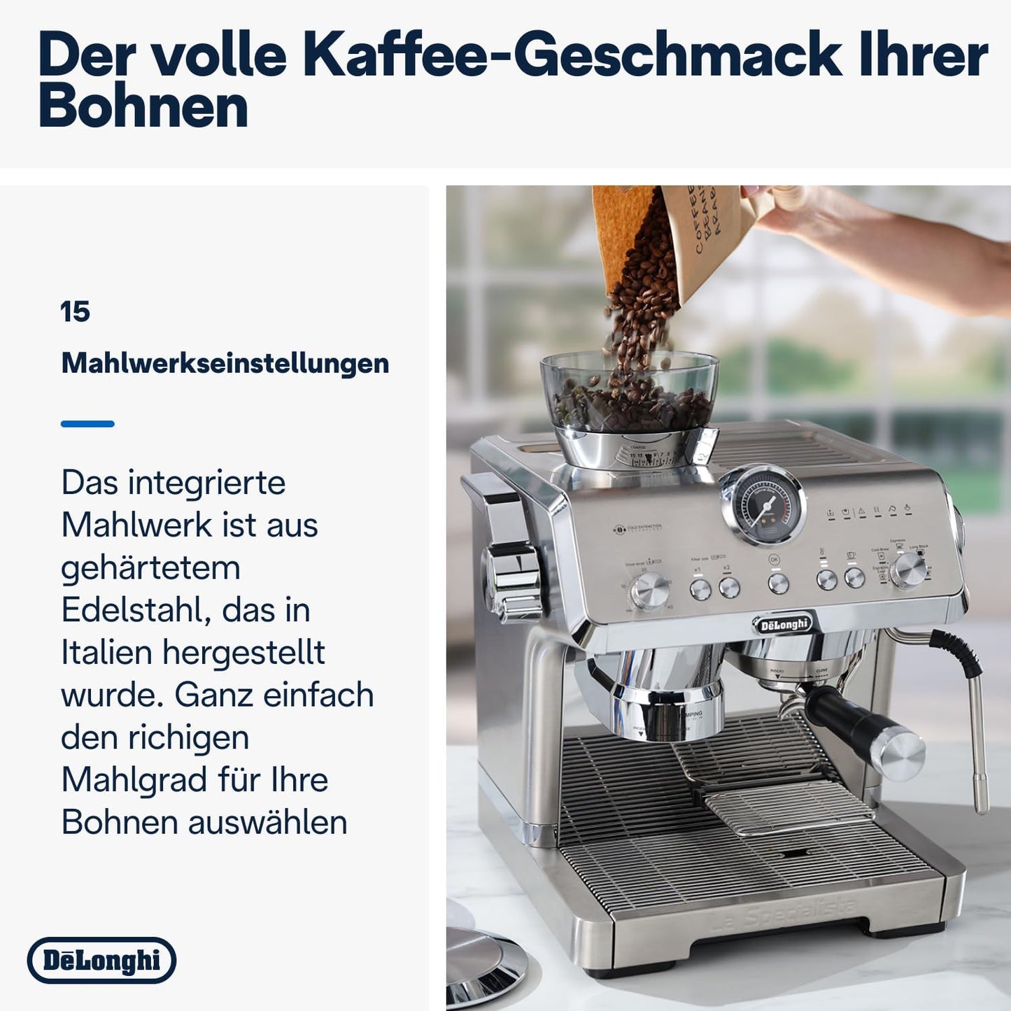 La Specialista Opera Siebträgermaschine, Metall mit Cold Brew