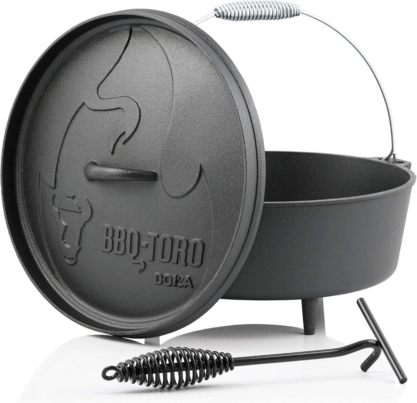 Dutch Oven Alpha Serie mit Füssen, DO12A - 10,7 Liter Topf mit Füsse