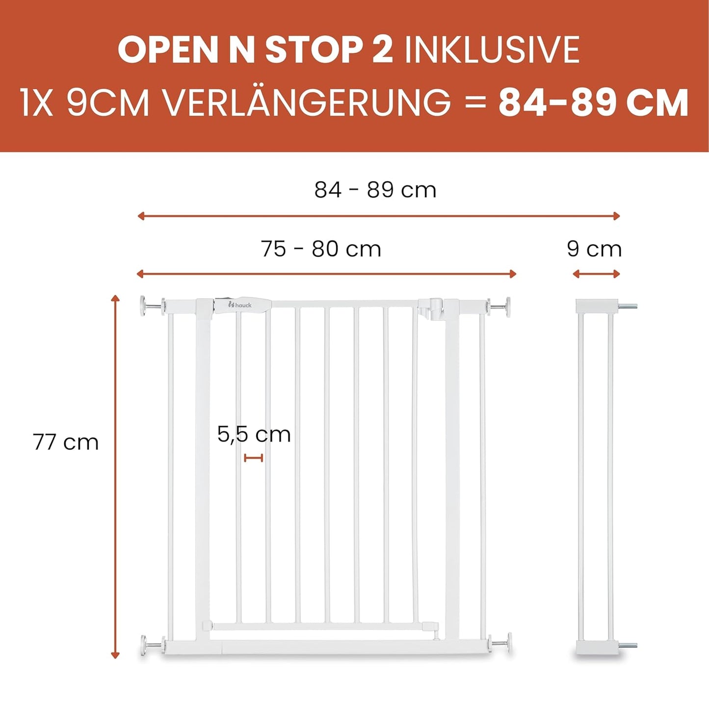 Absperrgitter Open N Stop 2, Open N Stop 2, 84-89 Cm