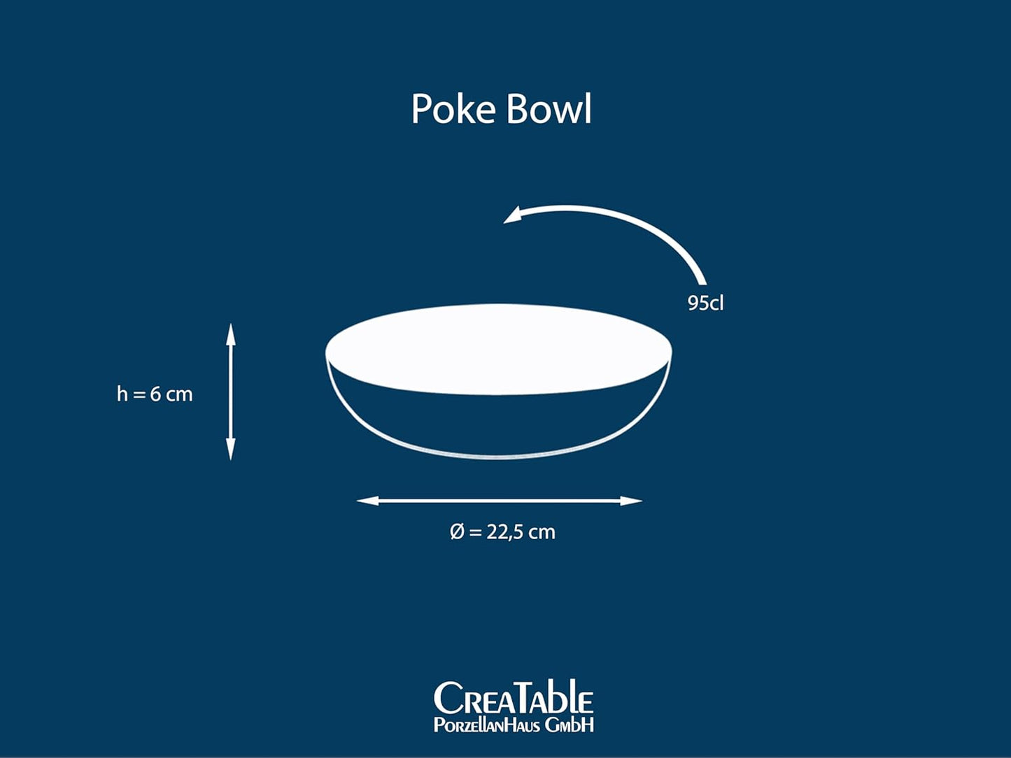 4er-Set Poke Bowl Nature Collection, Mediterran Poke Bowl 4 teilig