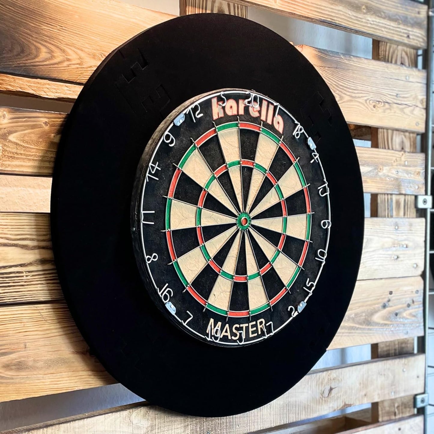 4-teiliger Dartboard Catchring "Eva", Karella Catchring schwarz