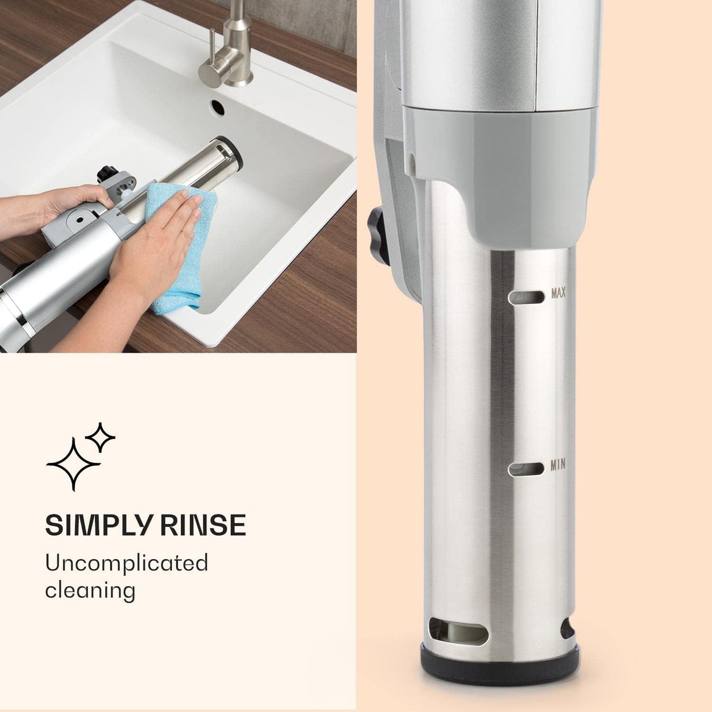 Quickstick Sous-Vide-Garer, flex|Schwarz