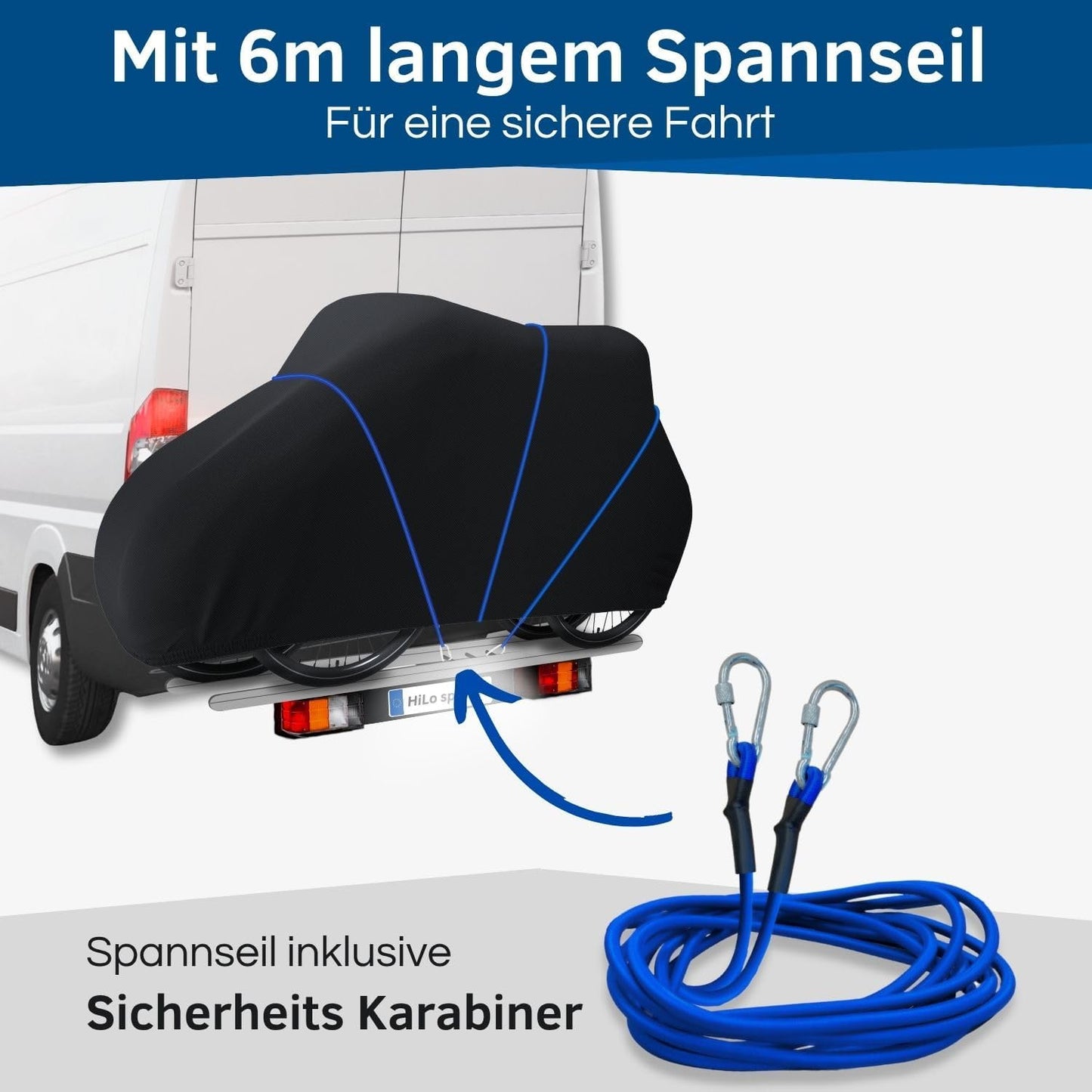 Reissfeste Fahrradabdeckung für Heckträger