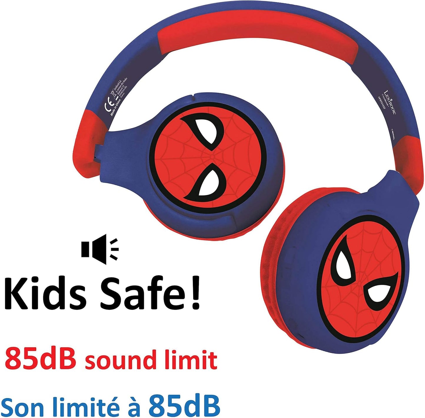 2-in-1 Audio-Kopfhörer Spiderman, Superhelden-Thema