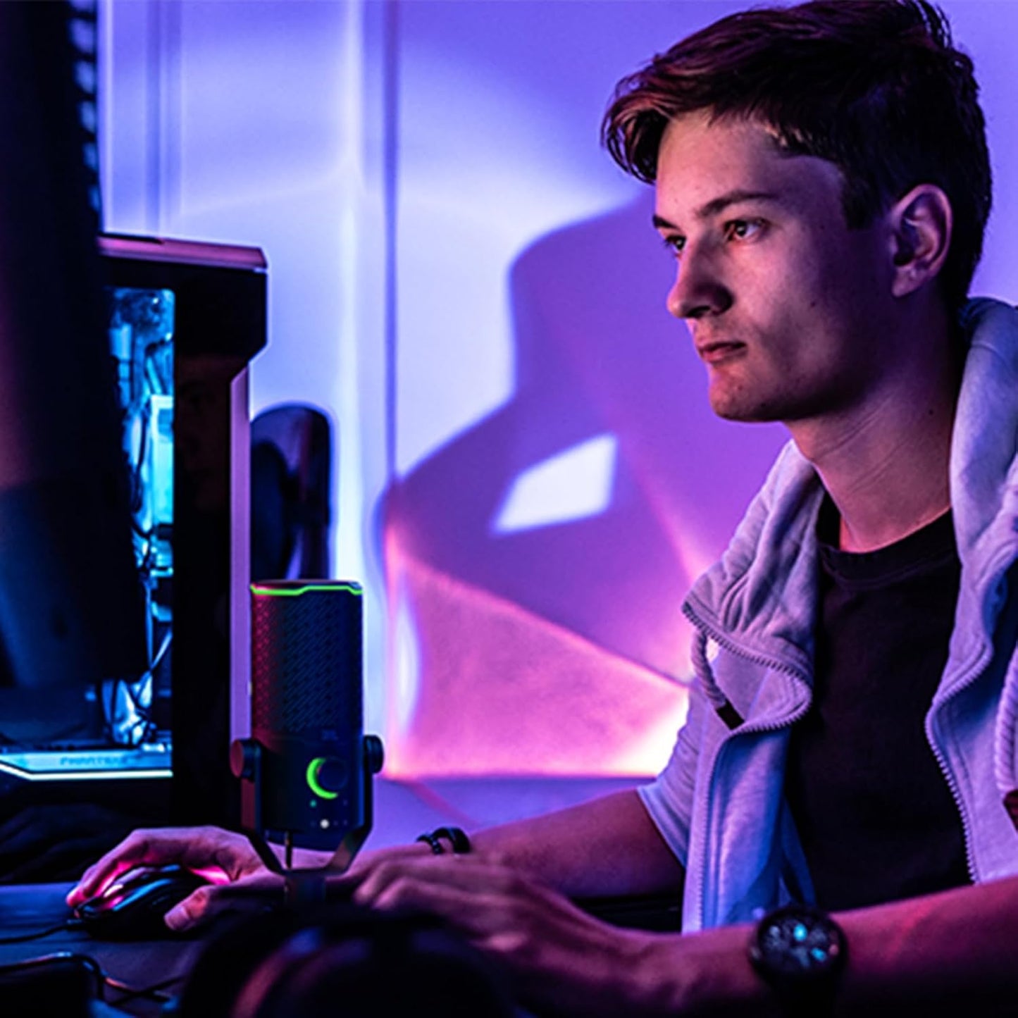 Quantum Stream Studio USB-Mikrofon für Streaming & Gaming