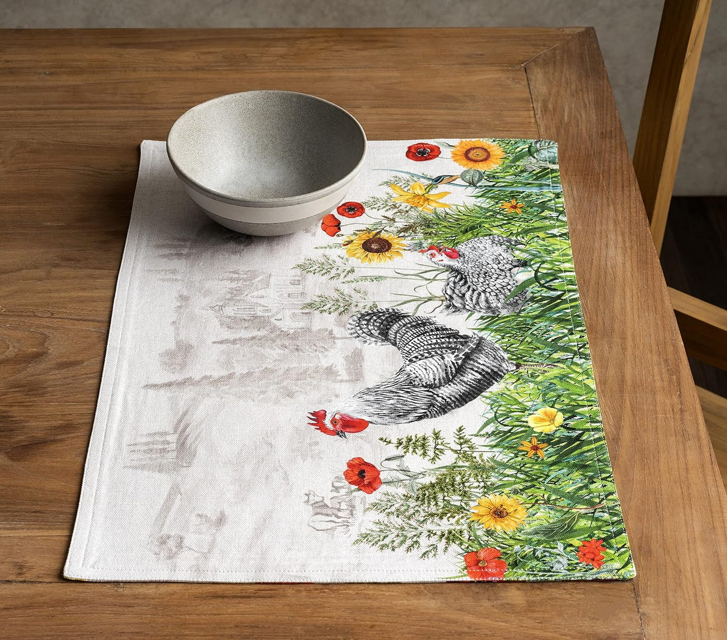 4-teiliges Tischset, 33cm x 48cm Basse Cour