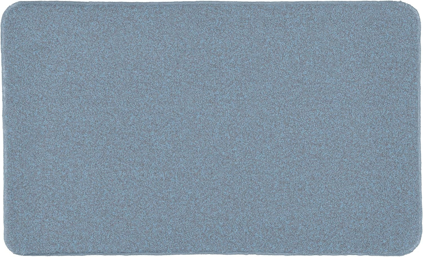 Badteppich Relax, rutschfest, maschinenwaschbar, Stahlblau 85 x 150 cm (Rechteckig)
