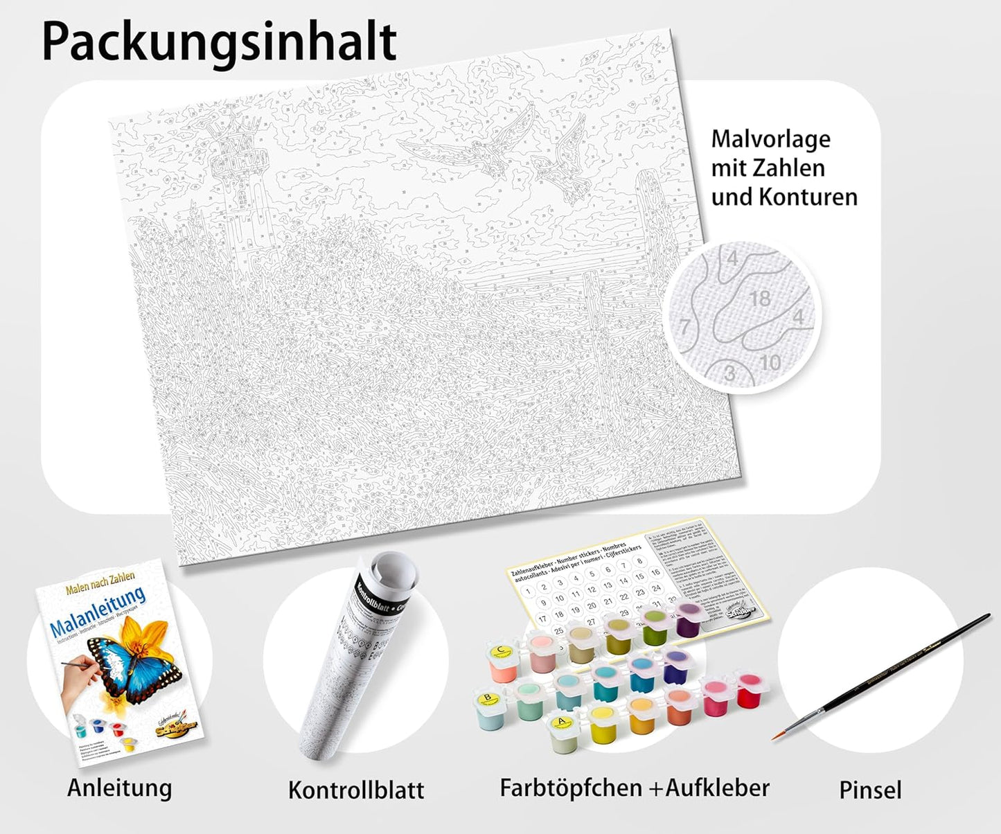 Malen nach Zahlen Unterwasserwelt