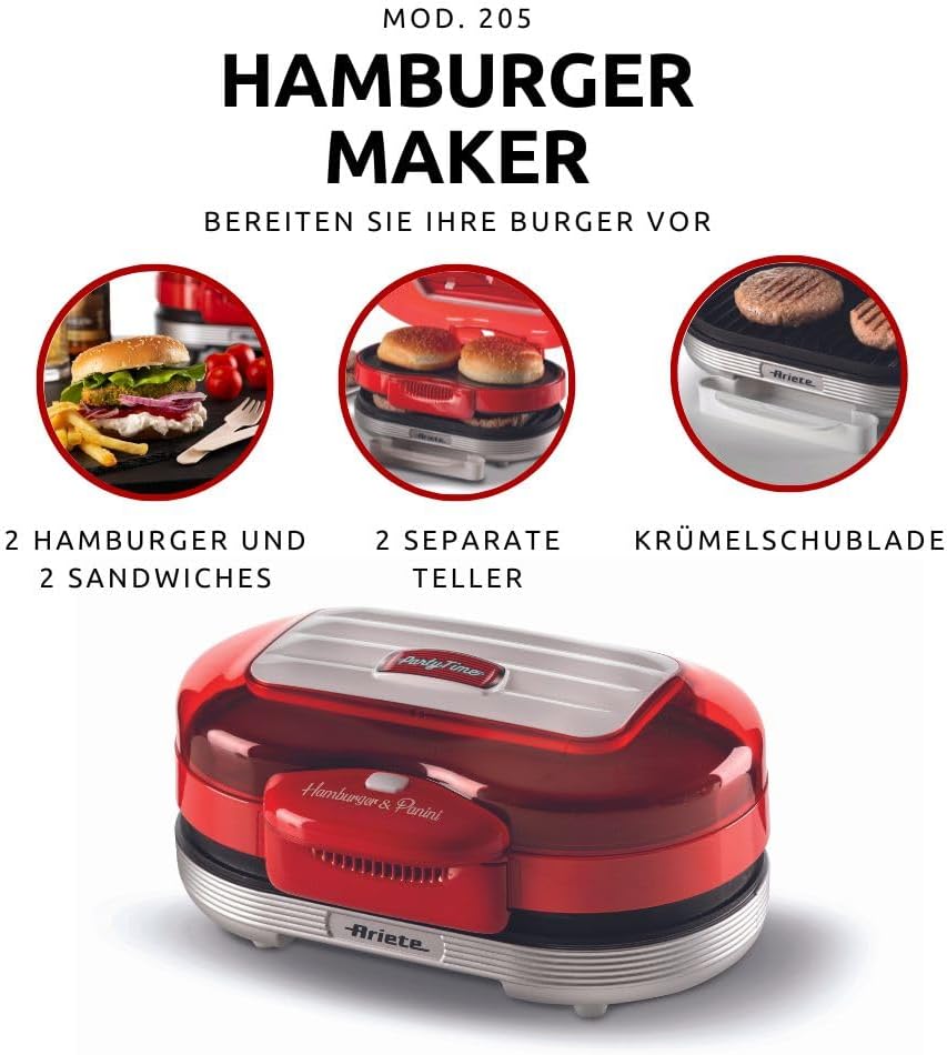 Hamburger Maker Party Time 205, 205 Hamburger Maker