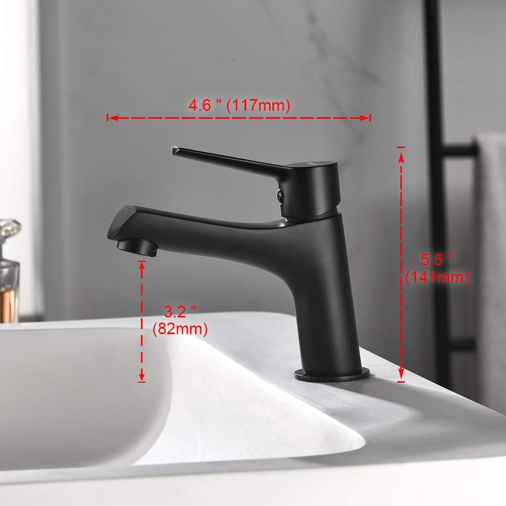 Waschtischarmatur M11026B, Schwarz Wasserhahn