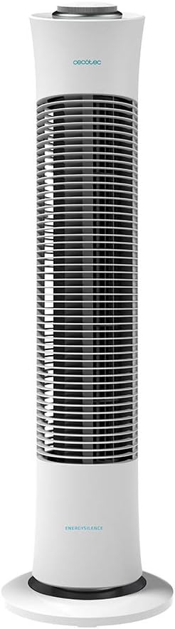 Turmventilator mit Timer und Oszillation, Höhe 30" | Steuerung mit Drehregler ; Weiss