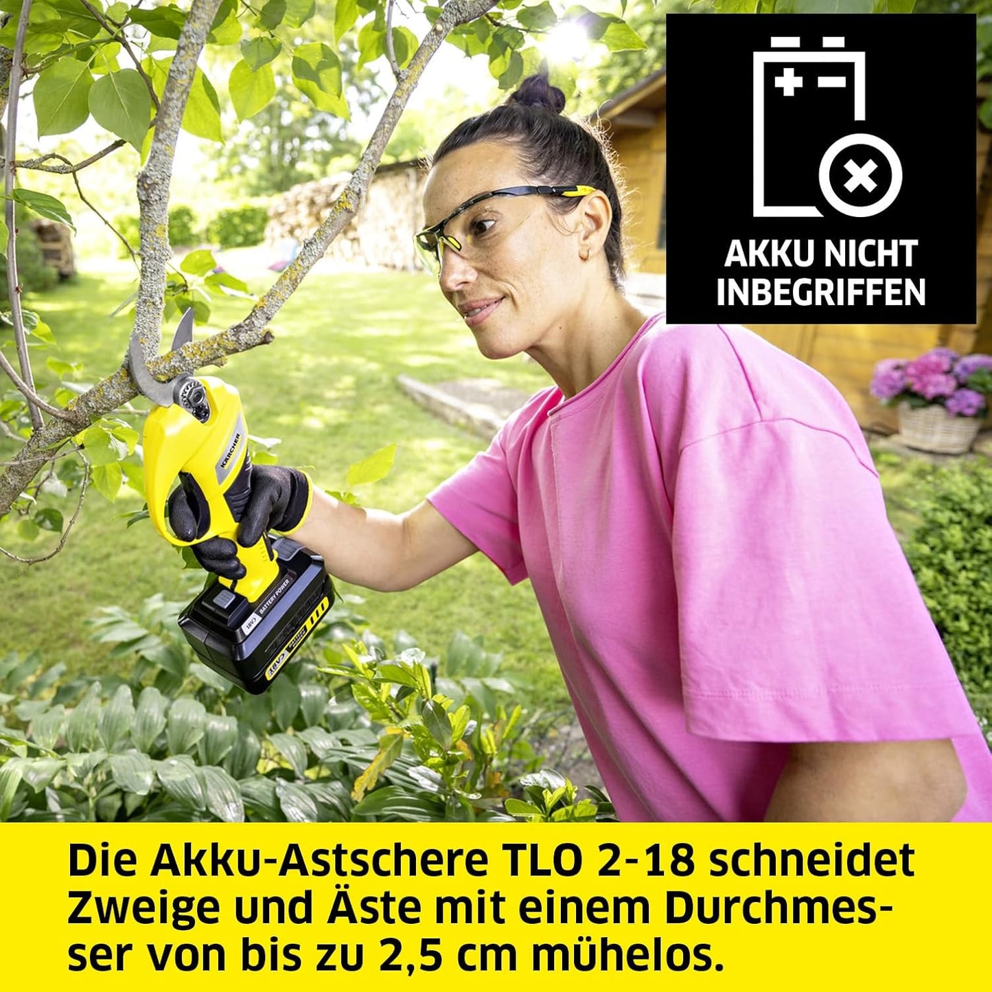 Akku-Astschere TLO 2-18 mit Bypassklinge