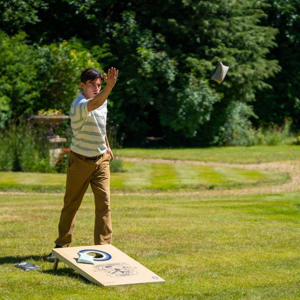 Cornhole Turnier-Doppelbrett-Set mit Tasche, Brett & Tasche