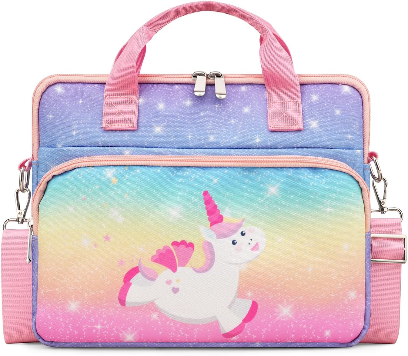 Glänzendes Einhorn Tablet-Tasche für Kinder, Glänzendes Einhorn