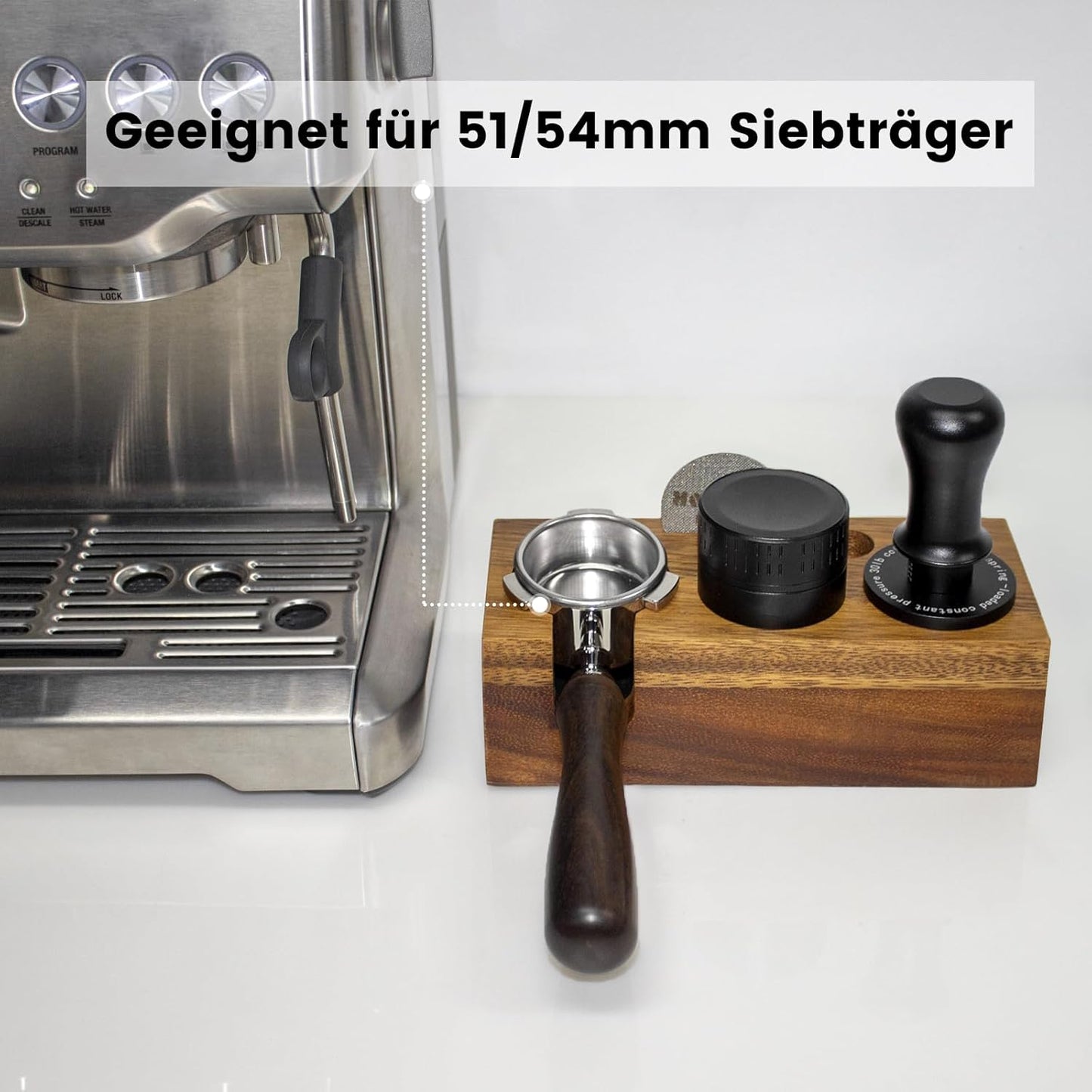 Tamperstation für Siebträger, 51/54mm