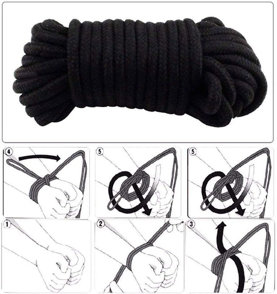 BDSM Bondage-Set mit 10 Zubehörteilen, Schwarz