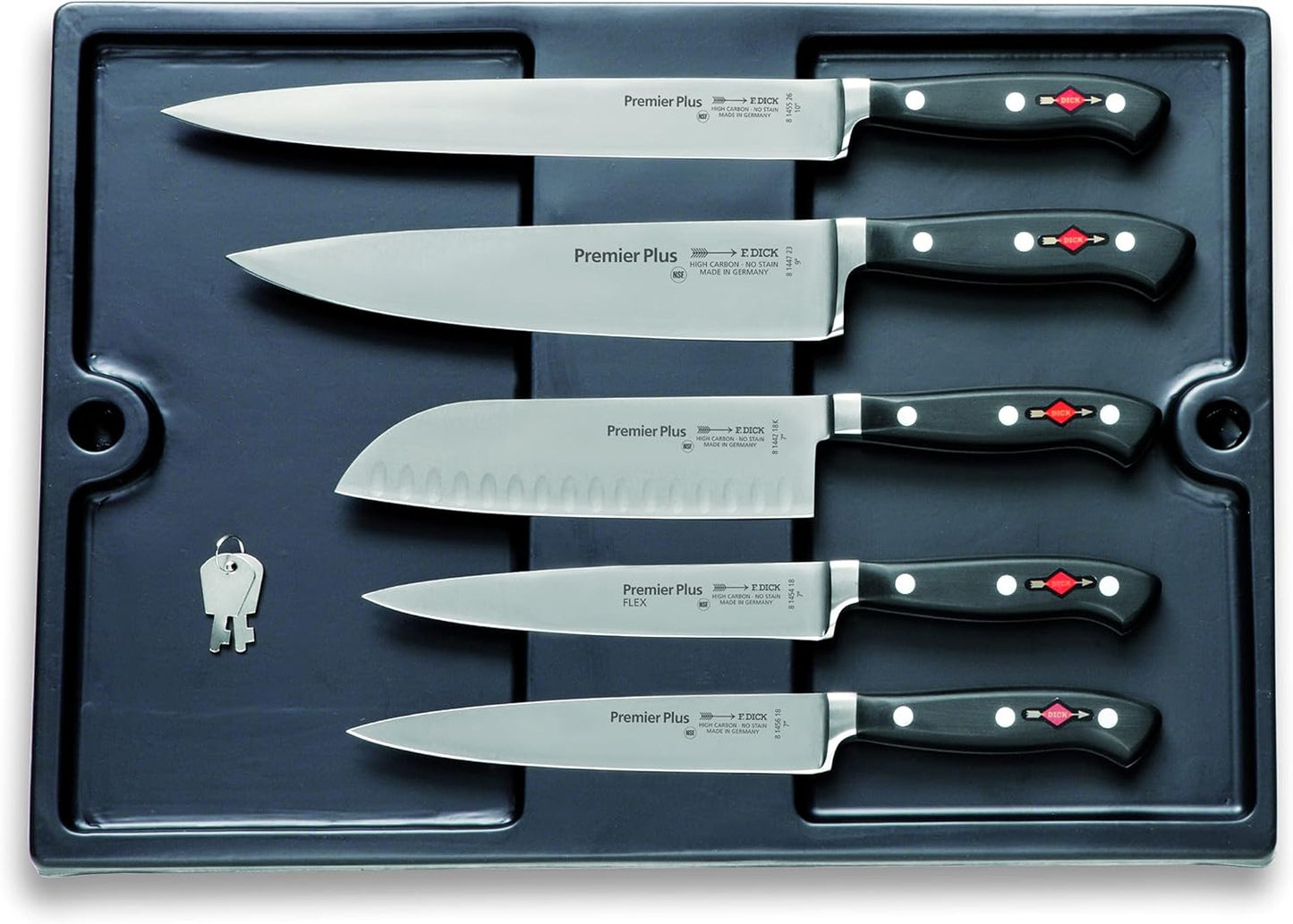 Kochkoffer Bristol - 12-teiliges Küchenmesser-Set inkl. Wetzstab, Kochkoffer Bristol 12-teilig