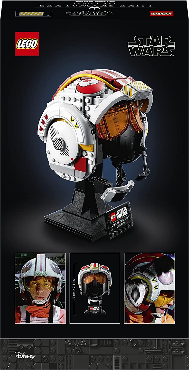 75327 Star Wars Luke Skywalkers Helm (Rot Fünf), Konstruktionsspielzeug
