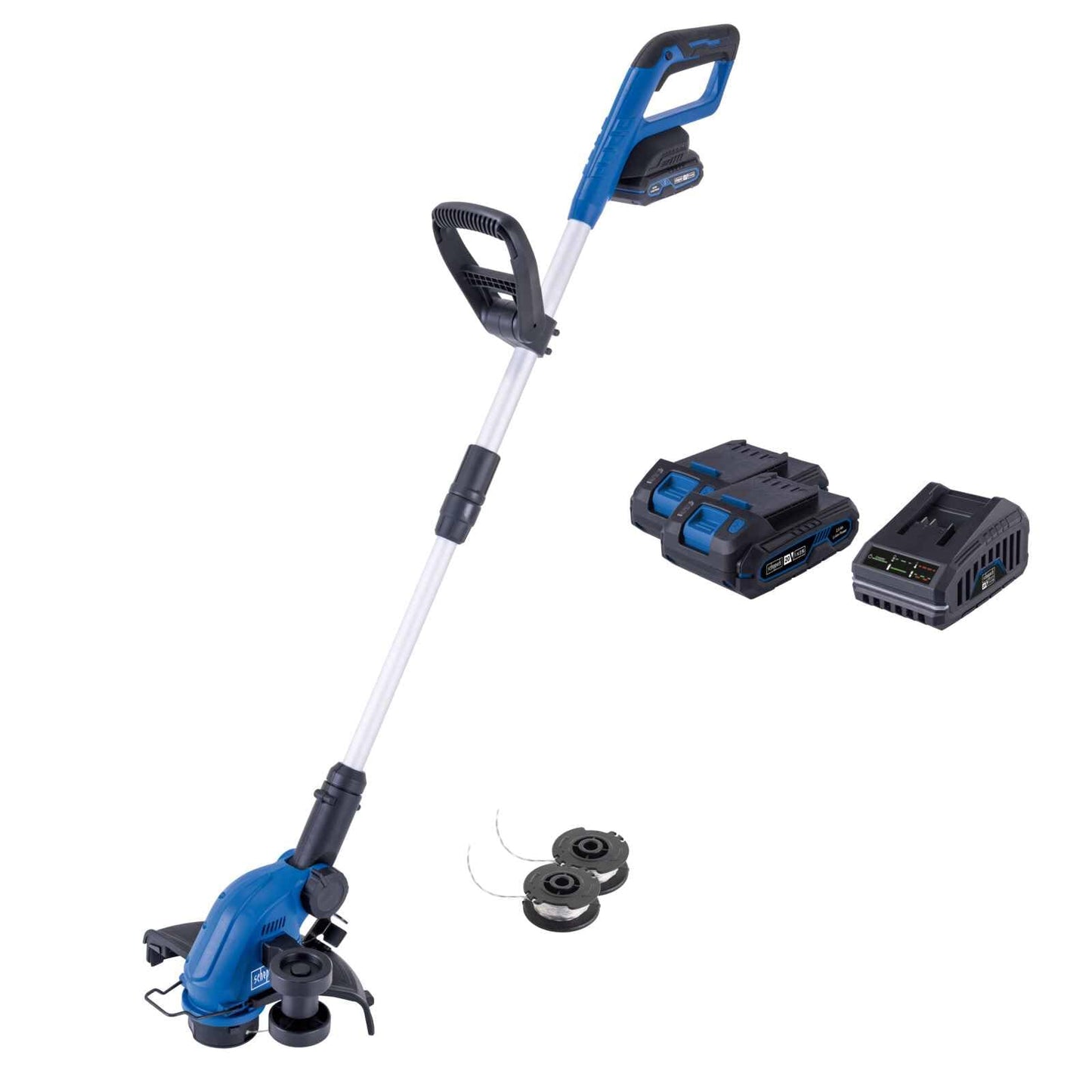 Akku-Rasentrimmer C-LT300-X mit 90° Motorkopf, mit 2x2Ah Akku & Ladegerät
