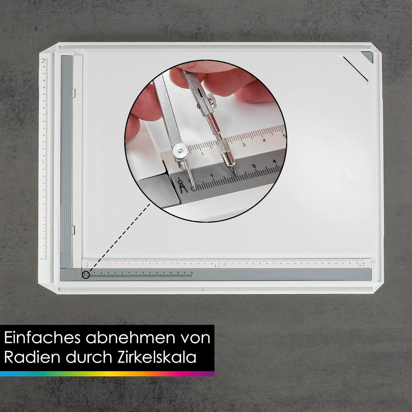 Zeichenplatte A3 mit Zubehör-Set