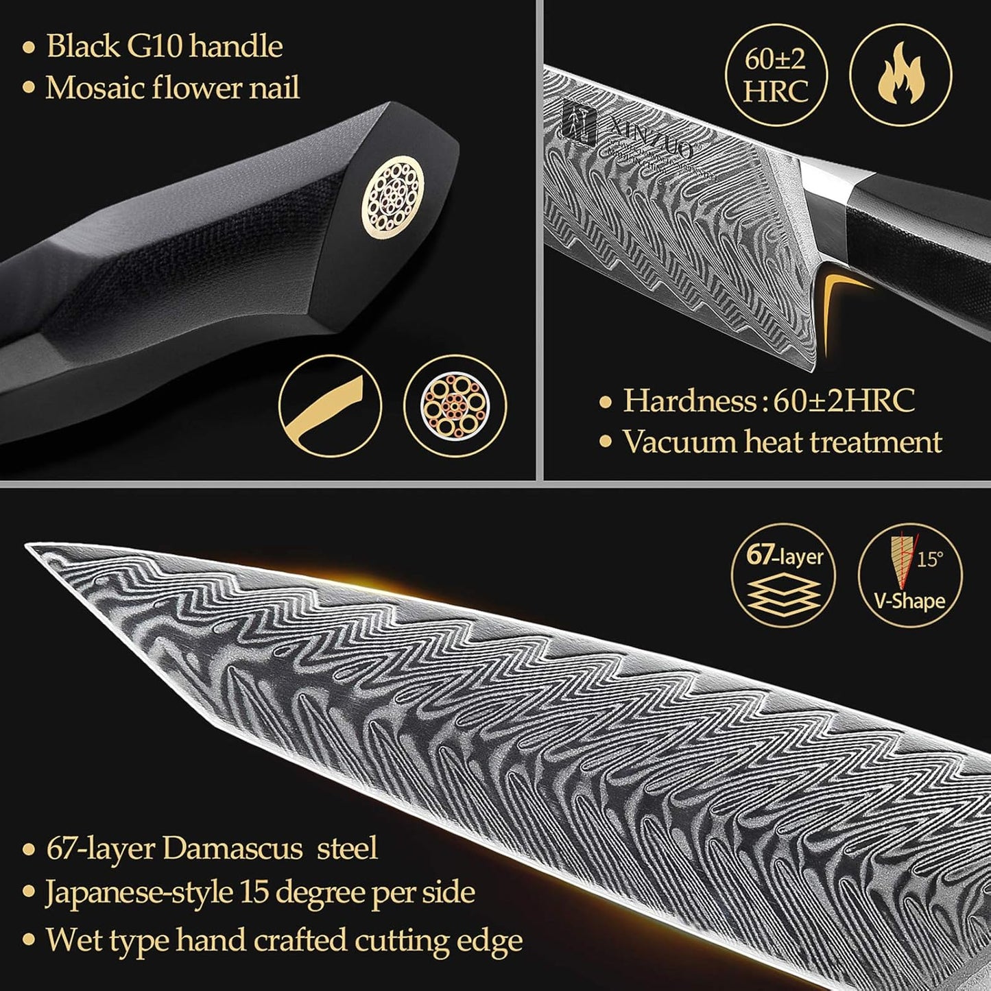 Kiritsuke Kochmesser, Kochmesser+magnetscheide