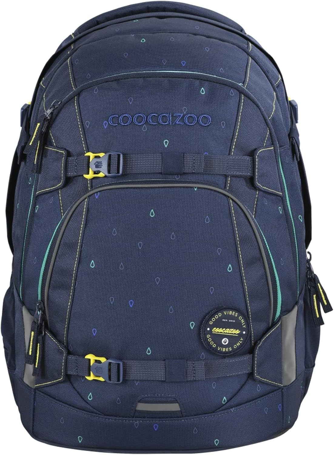 Ergonomisches Schulrucksack-Set Happy Raindrops, Happy Raindrops - Blau
