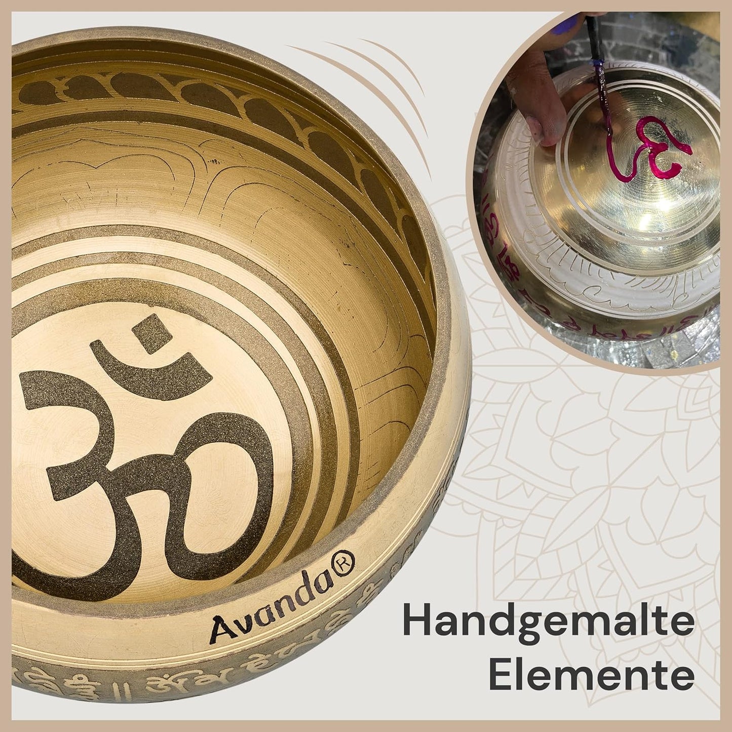 Klangschalen-Set für Meditation und Yoga
