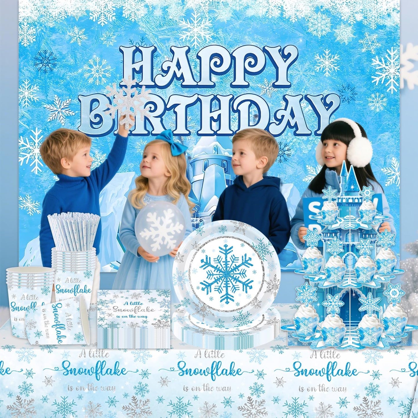 Schneeflocken Kuchenständer