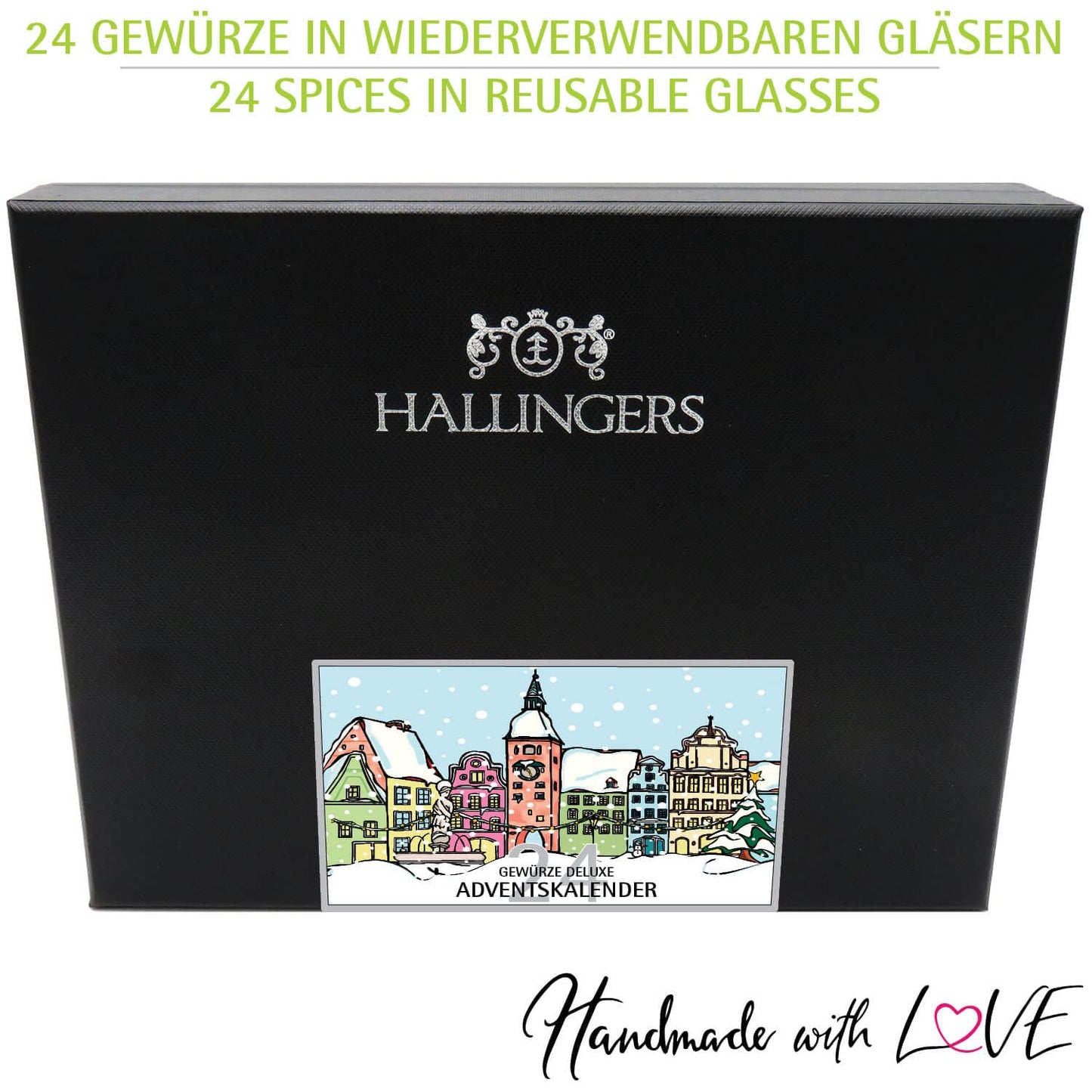 Nostalgische Altstadt - Gewürz Adventskalender, 24er Gewürz, Adventskalender