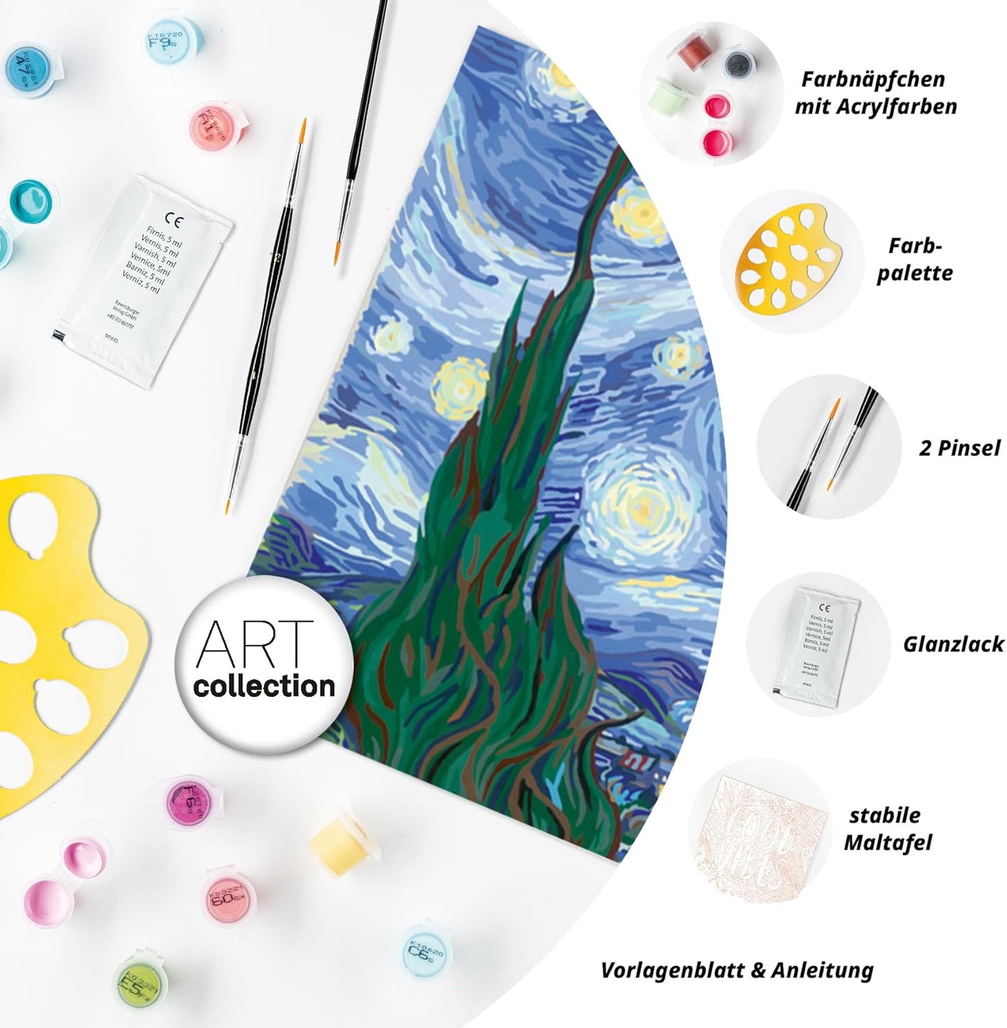 CreArt - Starry Night (Van Gogh), postimpressionistisch