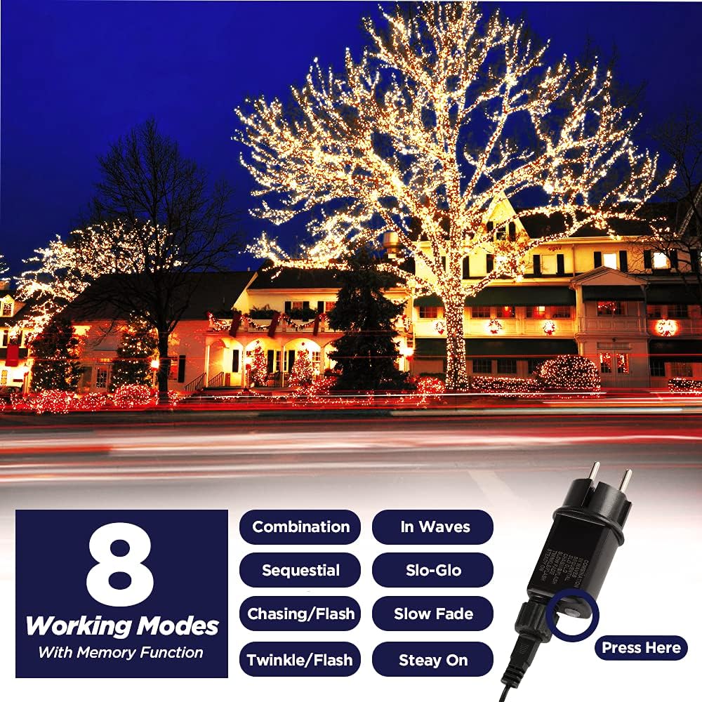 LED Lichterkette, Warmweiss|50M+2000LED