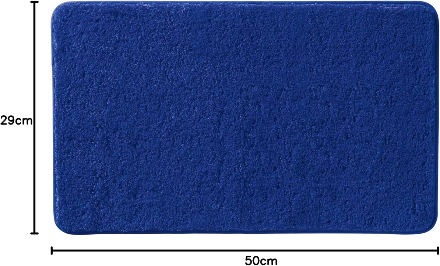 Badematte Rhodos, Royalblau Badematte - 80x150 cm