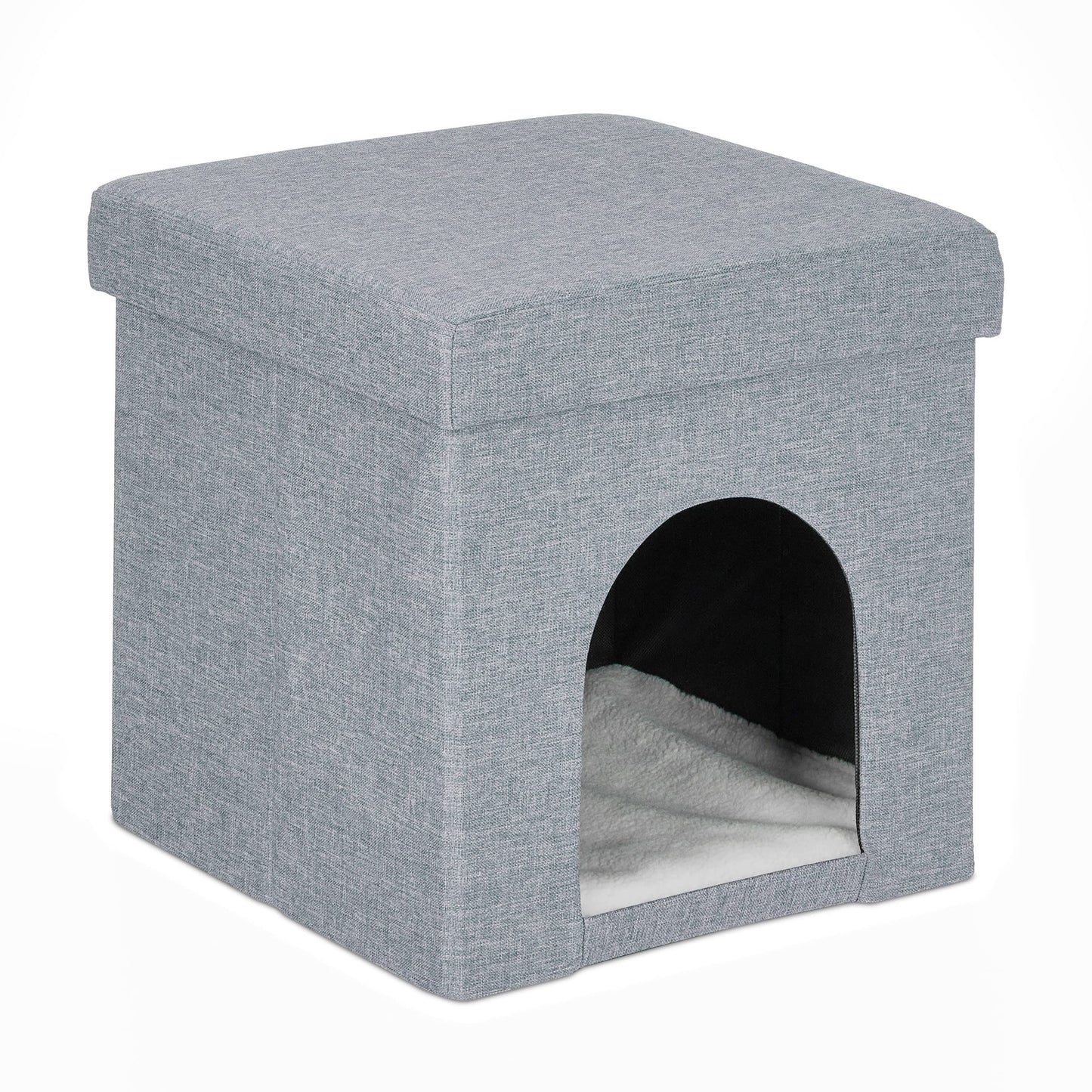 Katzenhöhle, hellgrau 38,5 x 37 x 37 cm (1er Pack)