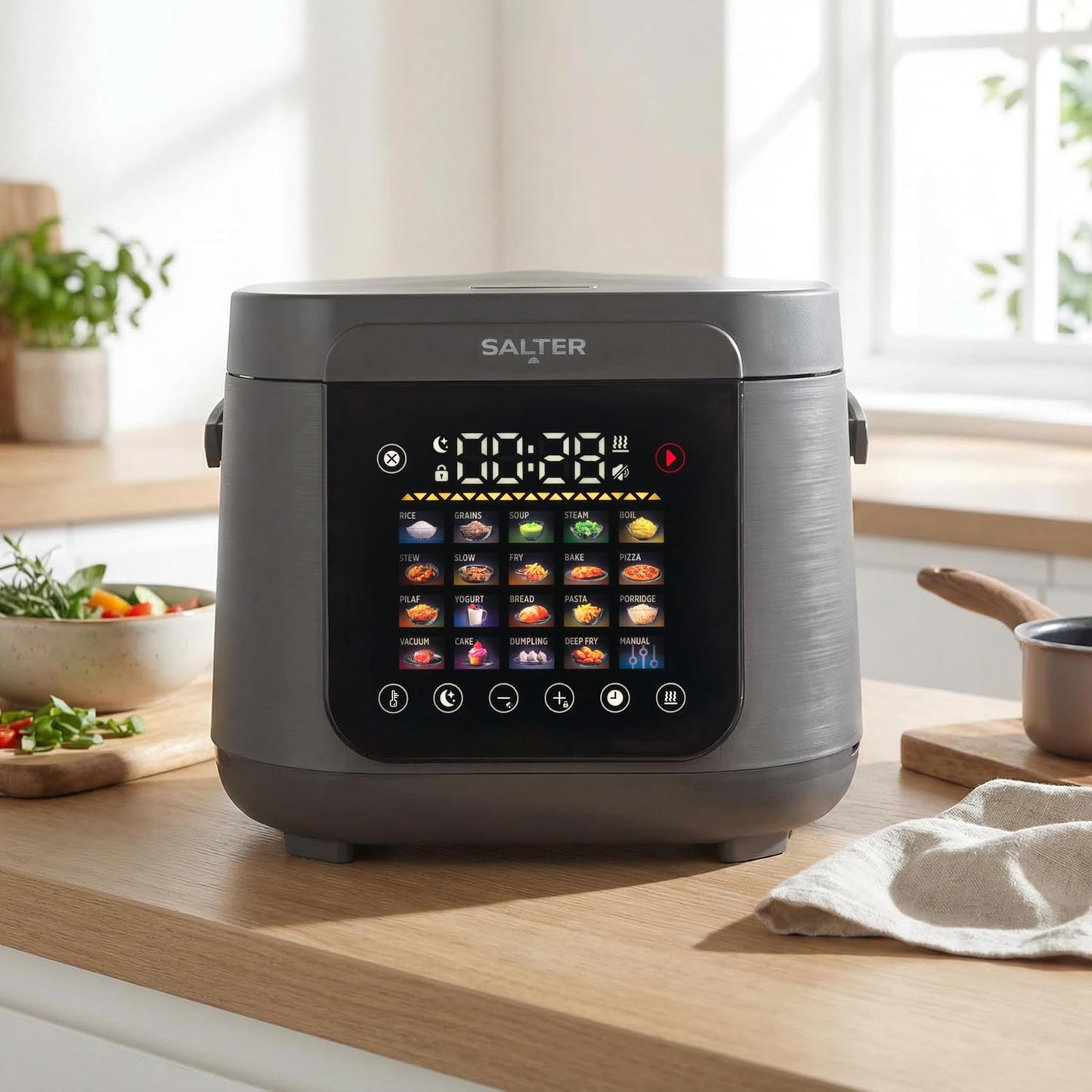 Multikocher mit 20 Programmen und Timer