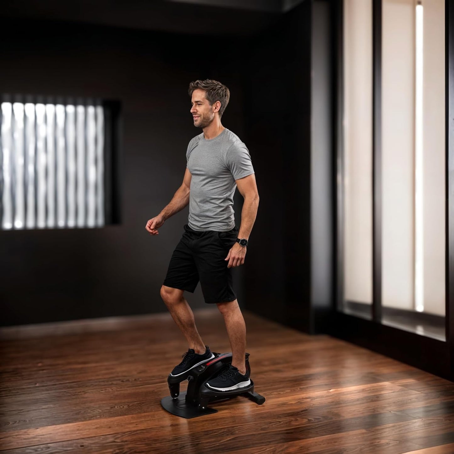 Tragbarer Heimtrainer-Stepper für Rehabilitation, EKA MANUAL SCHWARZ