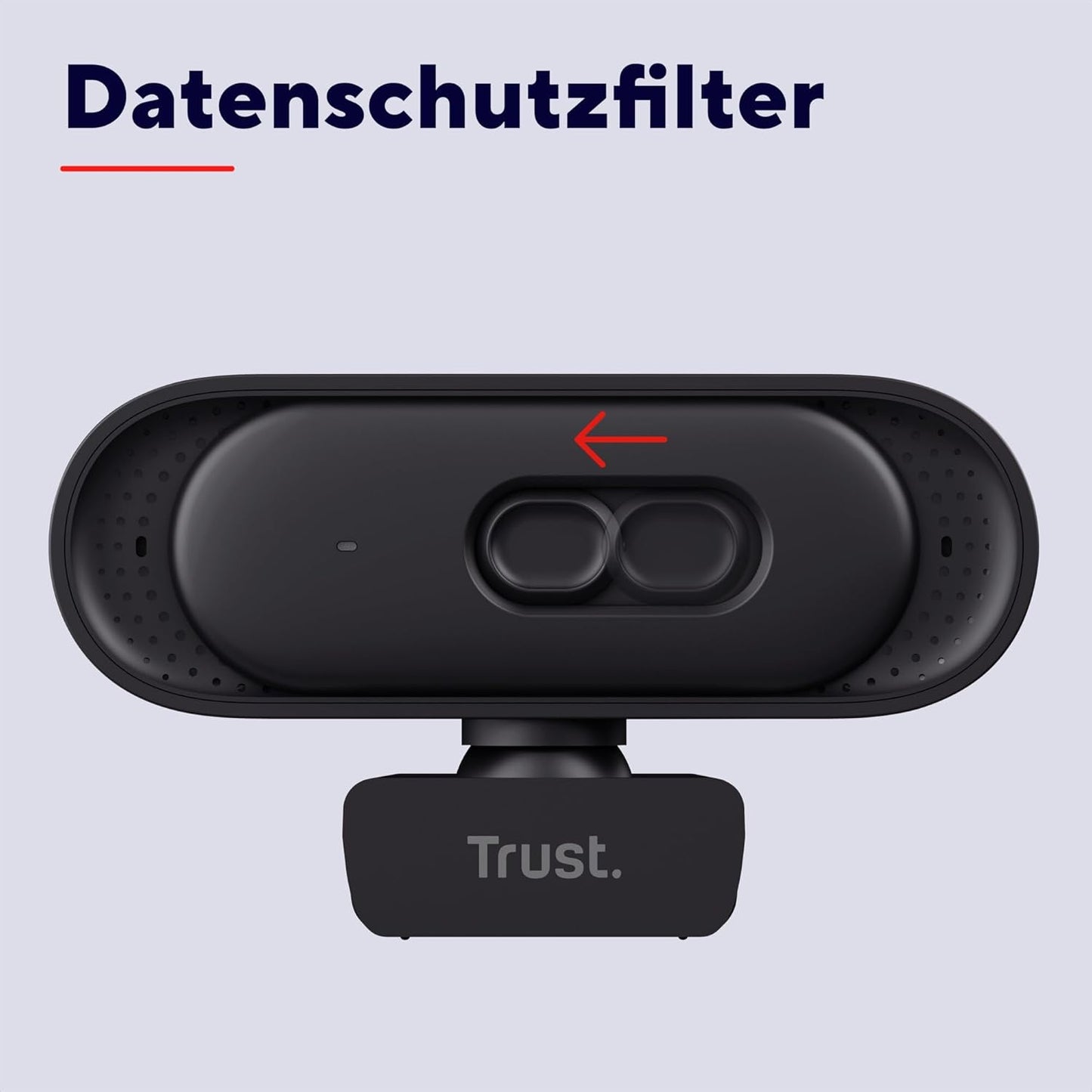 2K QHD Webcam Ovala mit Mikrofon und Rauschunterdrückung, Ovala Schwarz 2K QHD