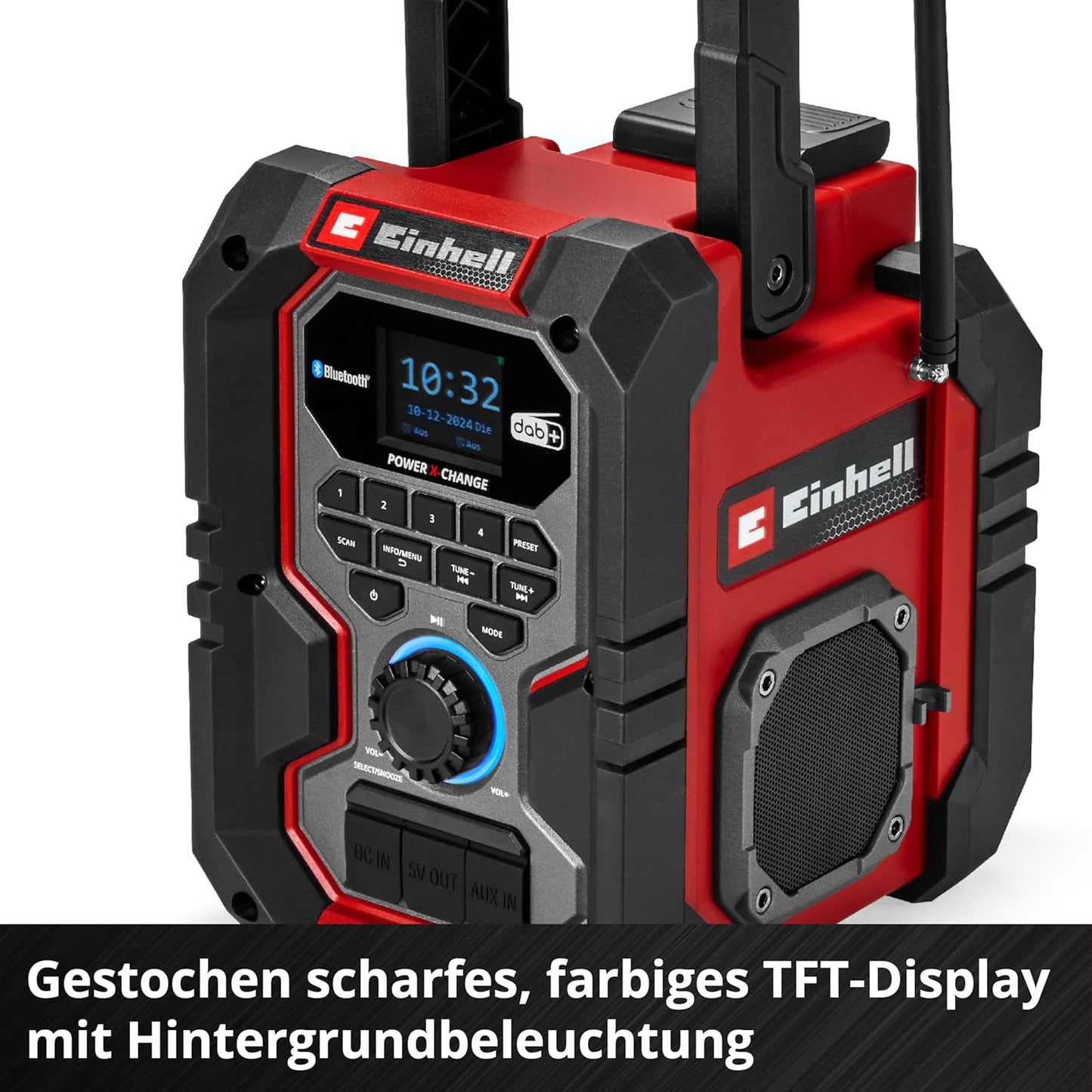 Akku-Baustellenradio TE-CR 18 Li DAB+/BT, Akku-Radio