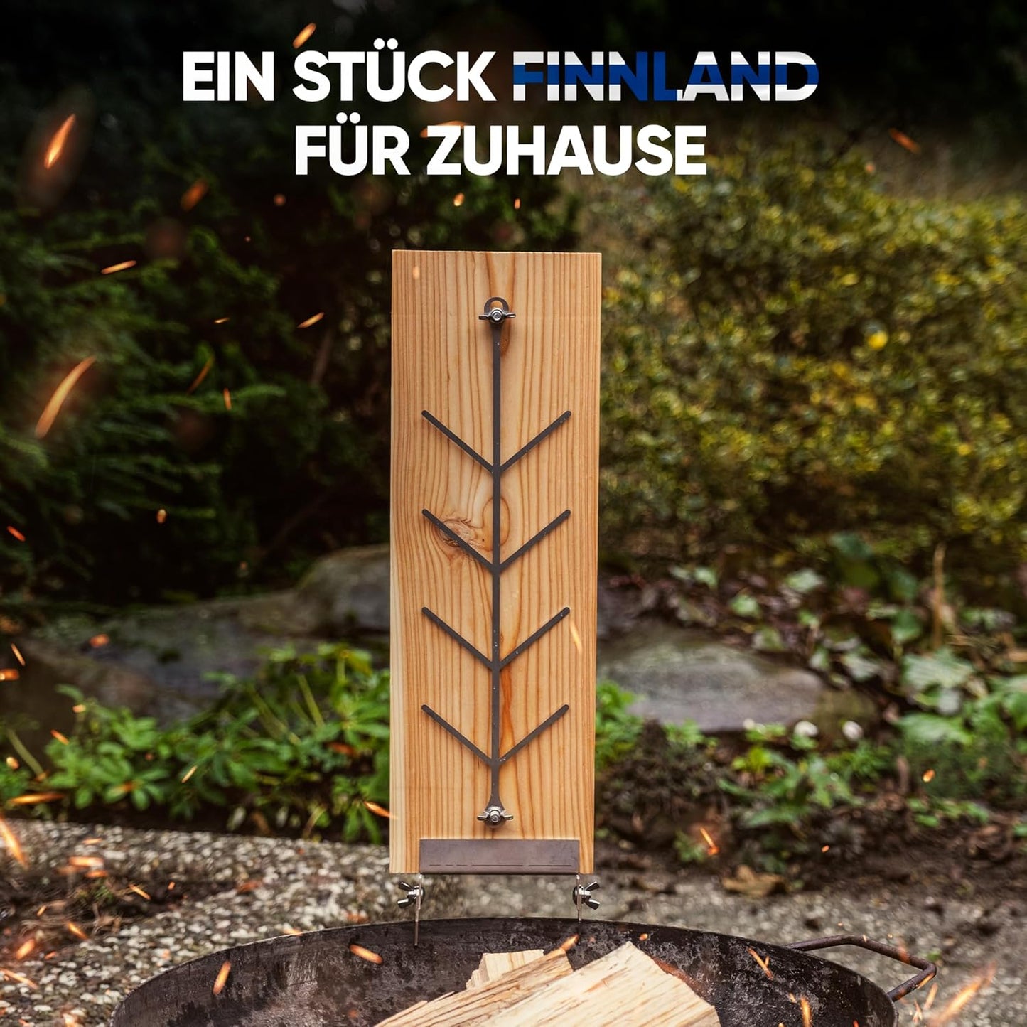 Flammlachsbrett, Lärche einzeln