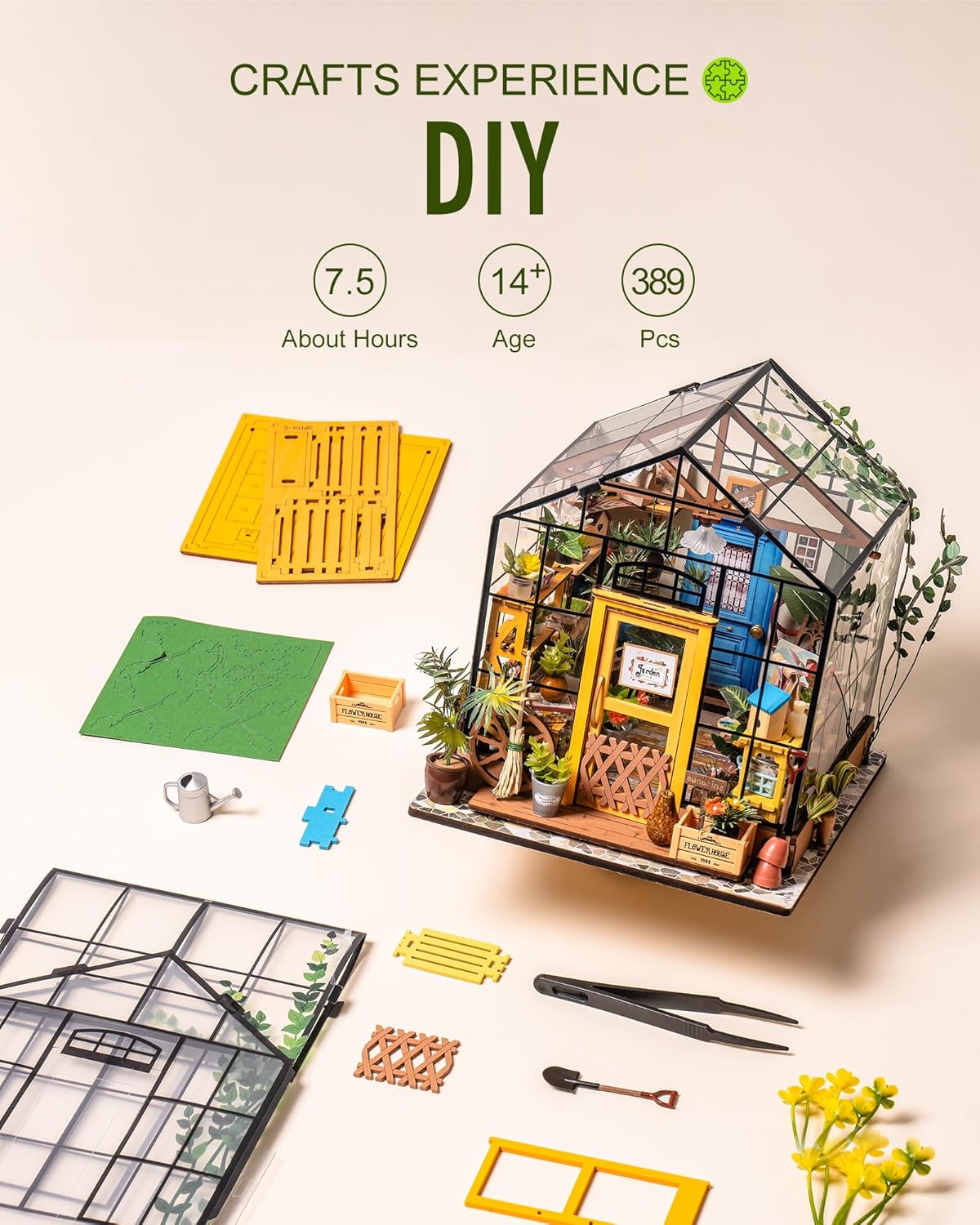 DIY Miniaturhaus Bausatz Cathy's Flower House, Cathy's Flower House