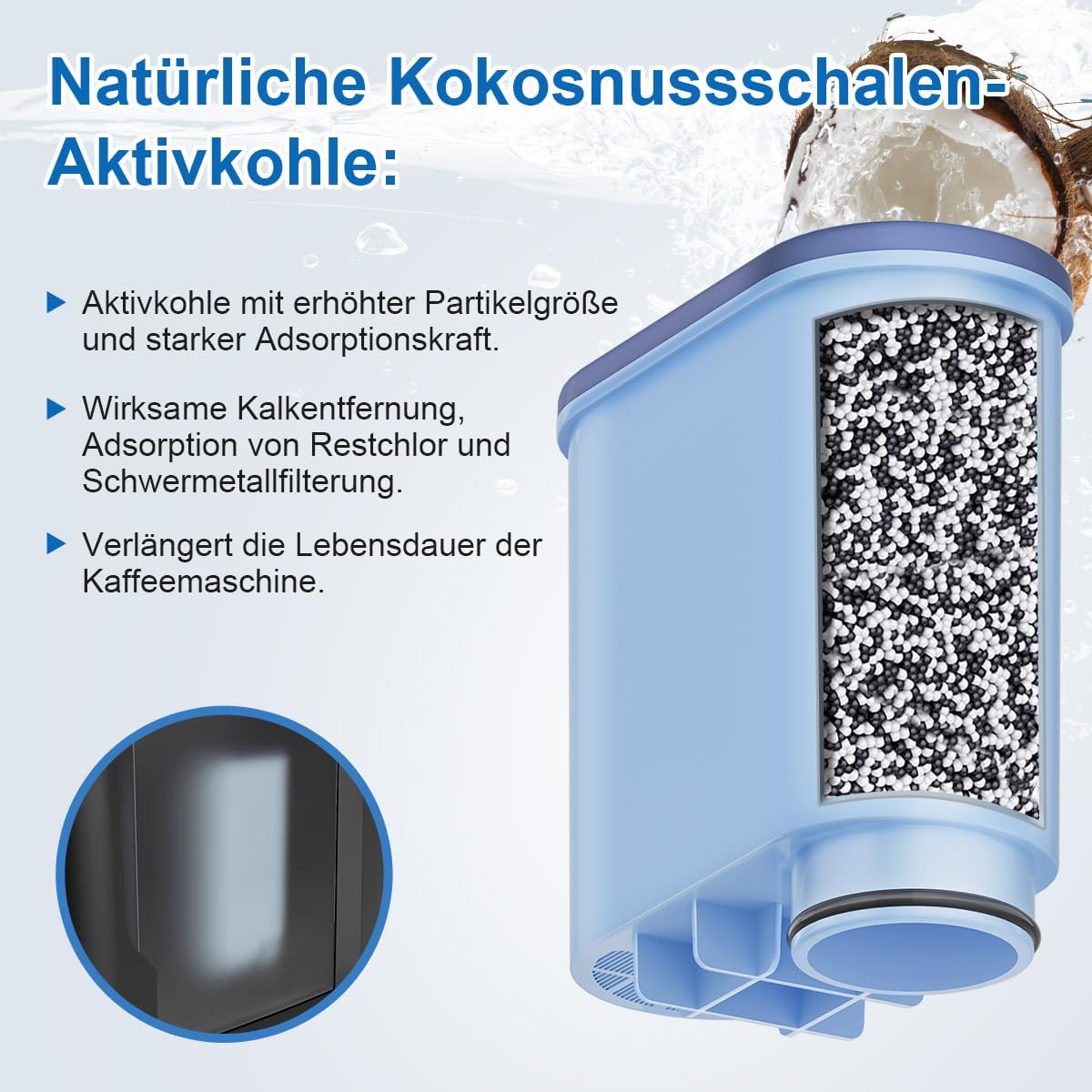 Wasserfilter für Philips Aqua Clean, 6 Stück