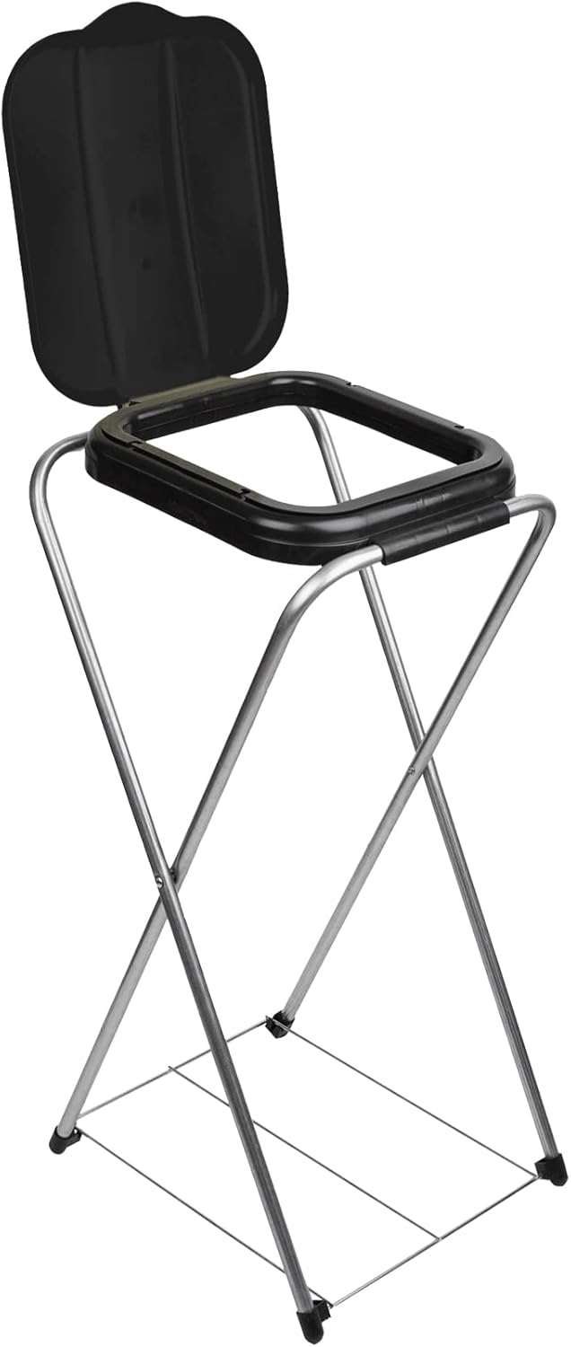 Müllsackständer EasyFix mit Gitterboden, Schwarz