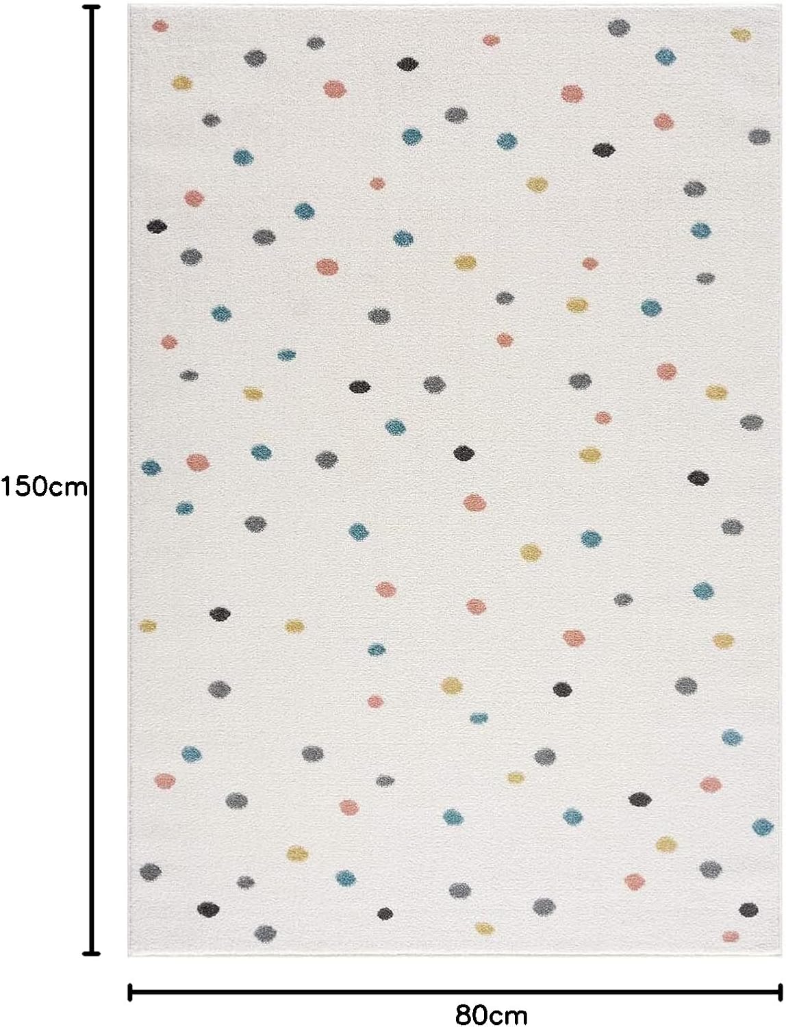 Kurzflor Spielteppich, 80 x 150 cm
