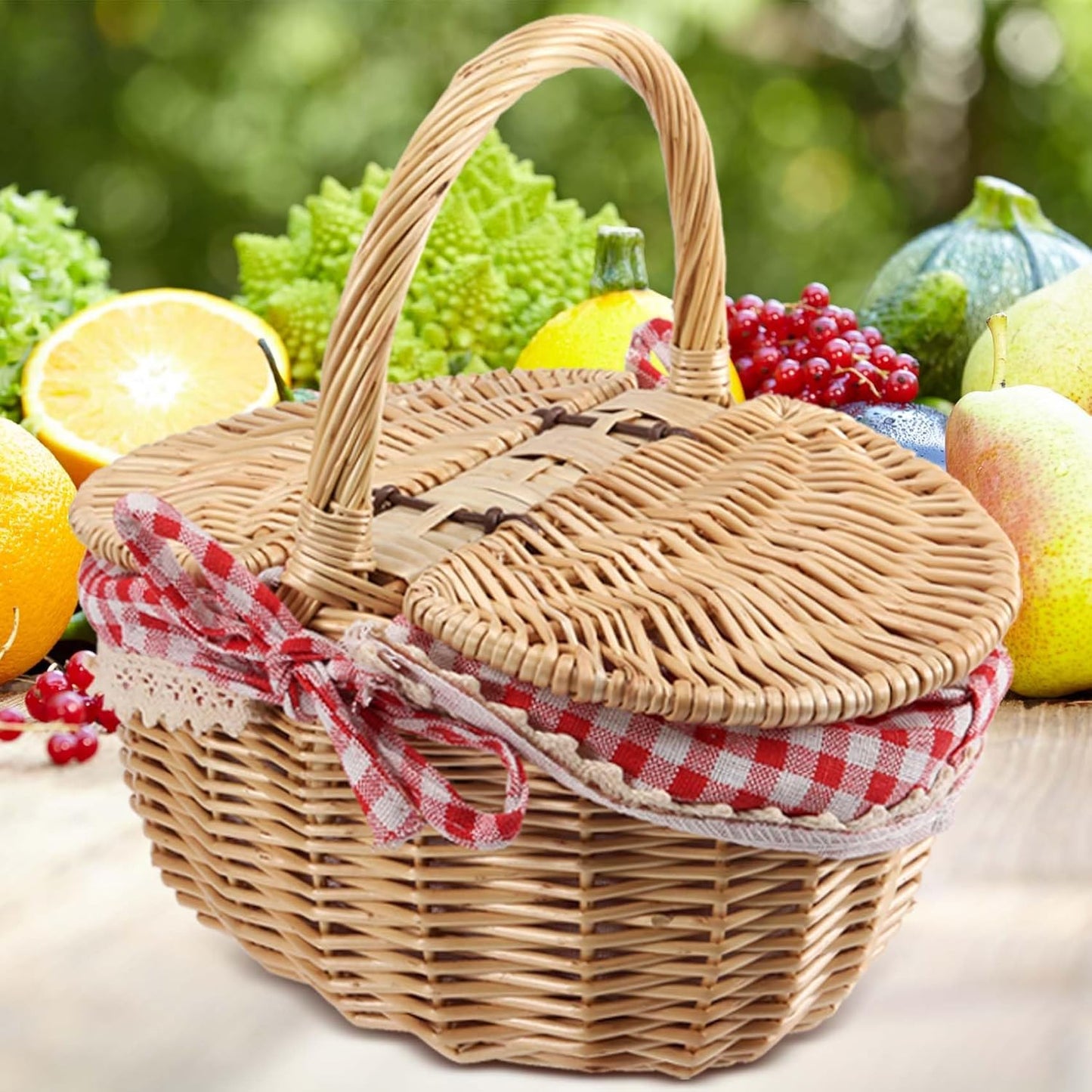 Picknickkorb mit Deckel