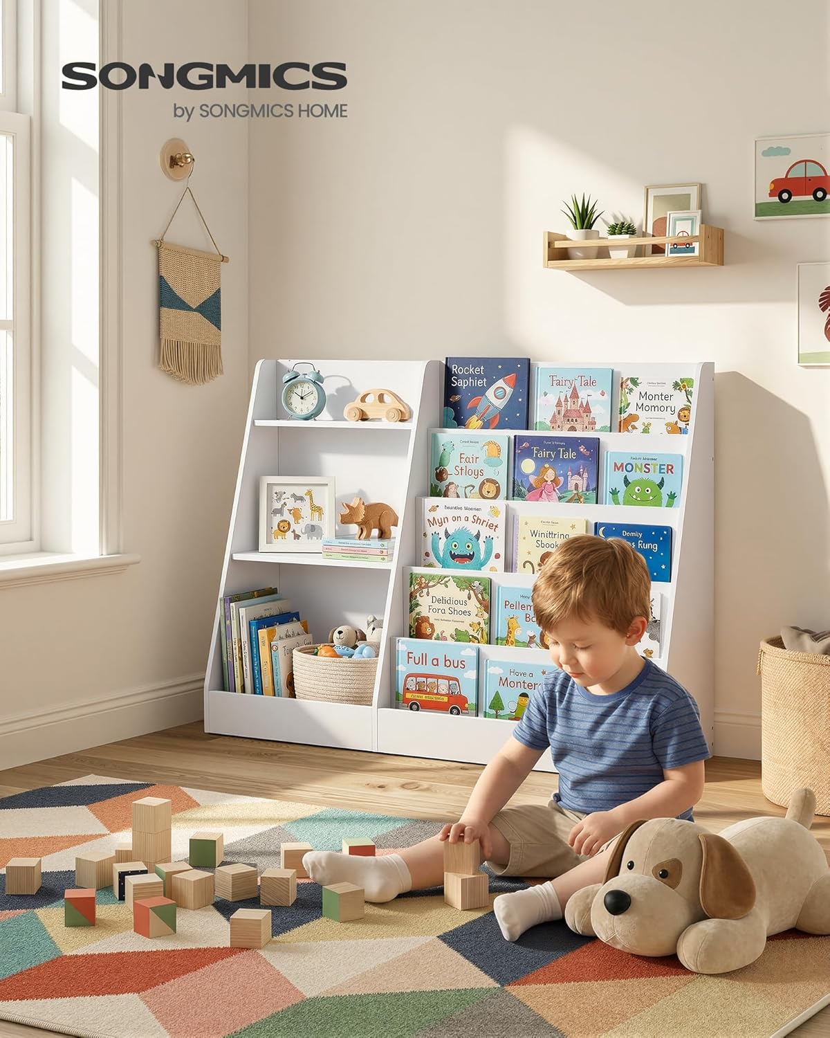 Custos Kollektion Bücher- und Spielzeugregal mit 5 Ebenen, 103,6B x 80H cm