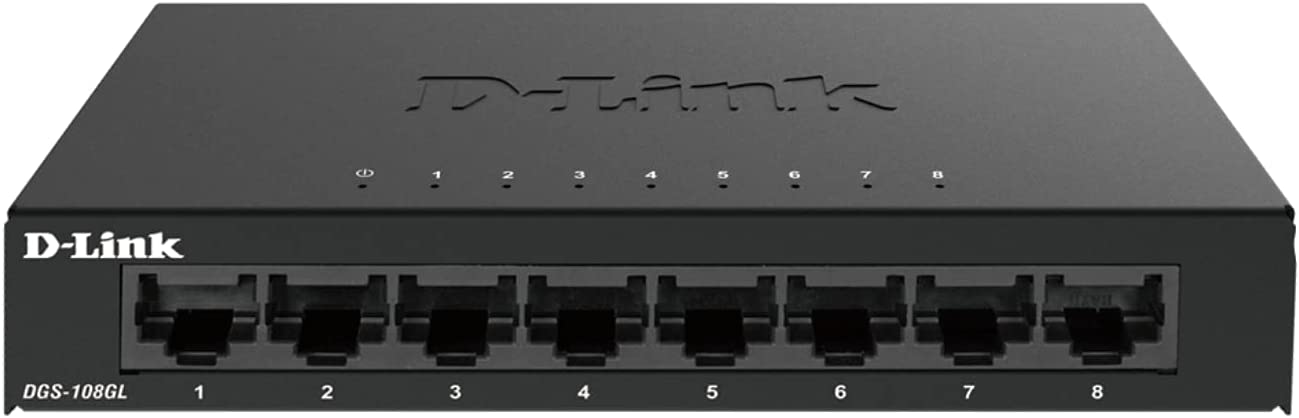 DGS-108GL/E, Switch, 8 Port|Gigabit Ethernet| Metallgehäuse