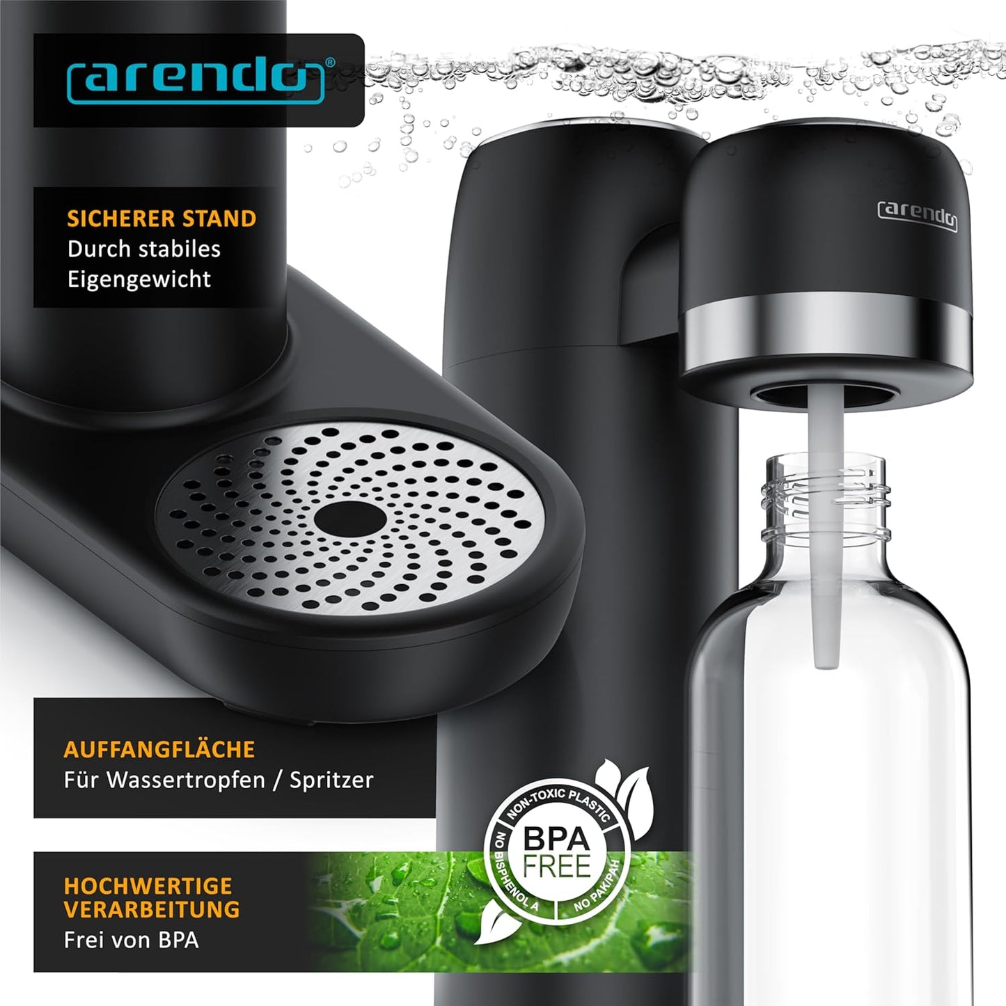 Soda Maker Wassersprudler, A: Schwarz